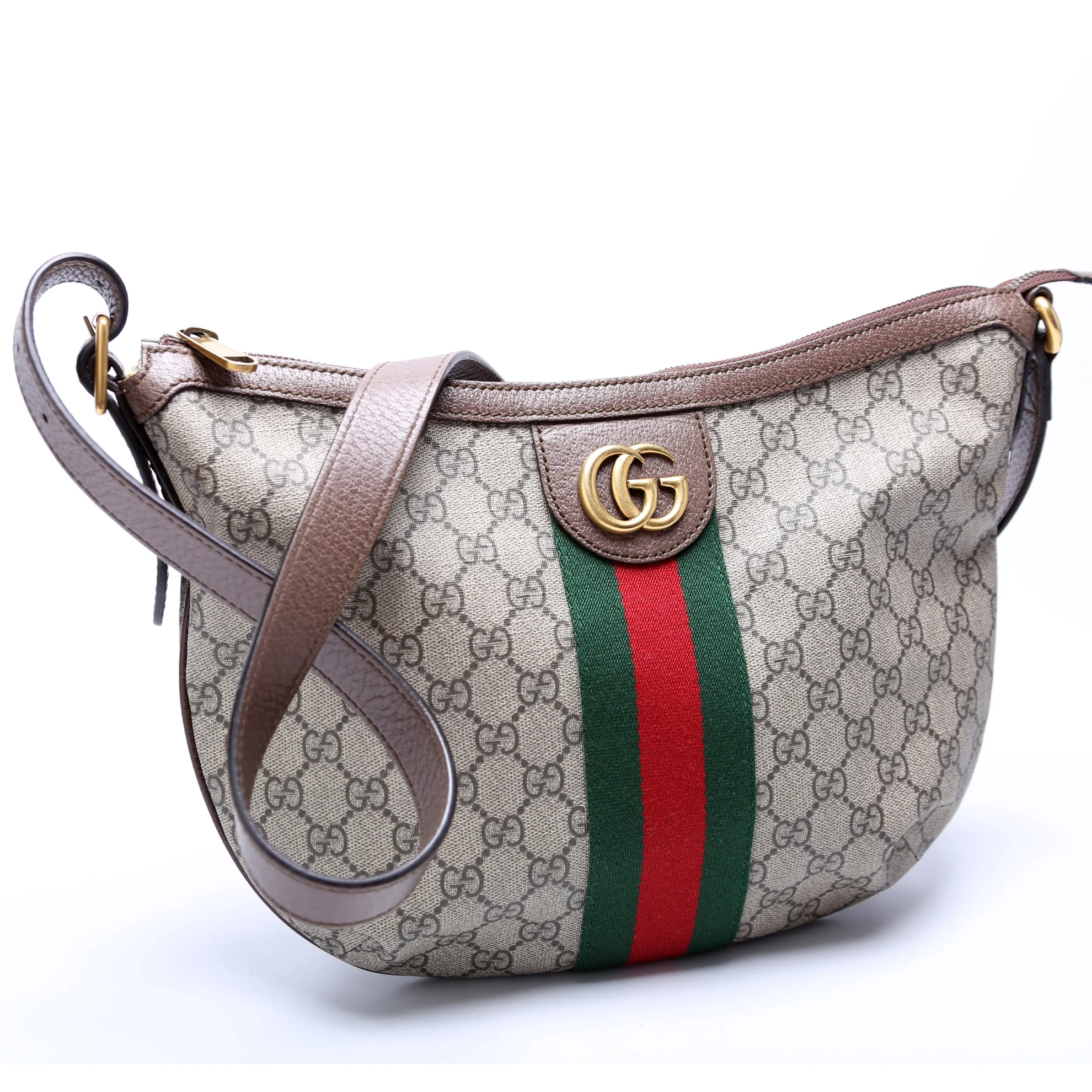 598125 Ophidia GG Supreme Small Shoulder Bag Brown - Image 2