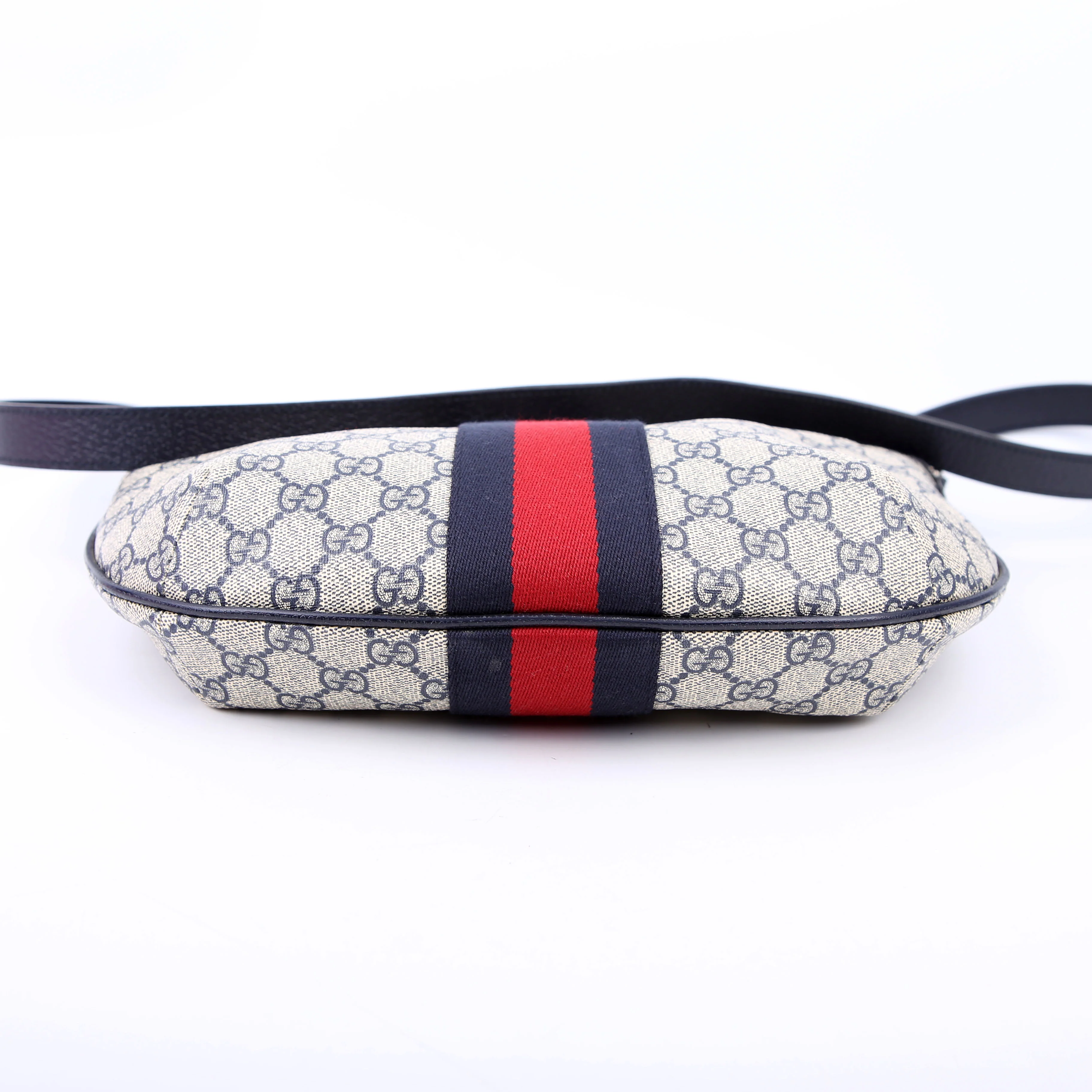 598125 Ophidia GG Supreme Small Shoulder Bag Navy - Image 4