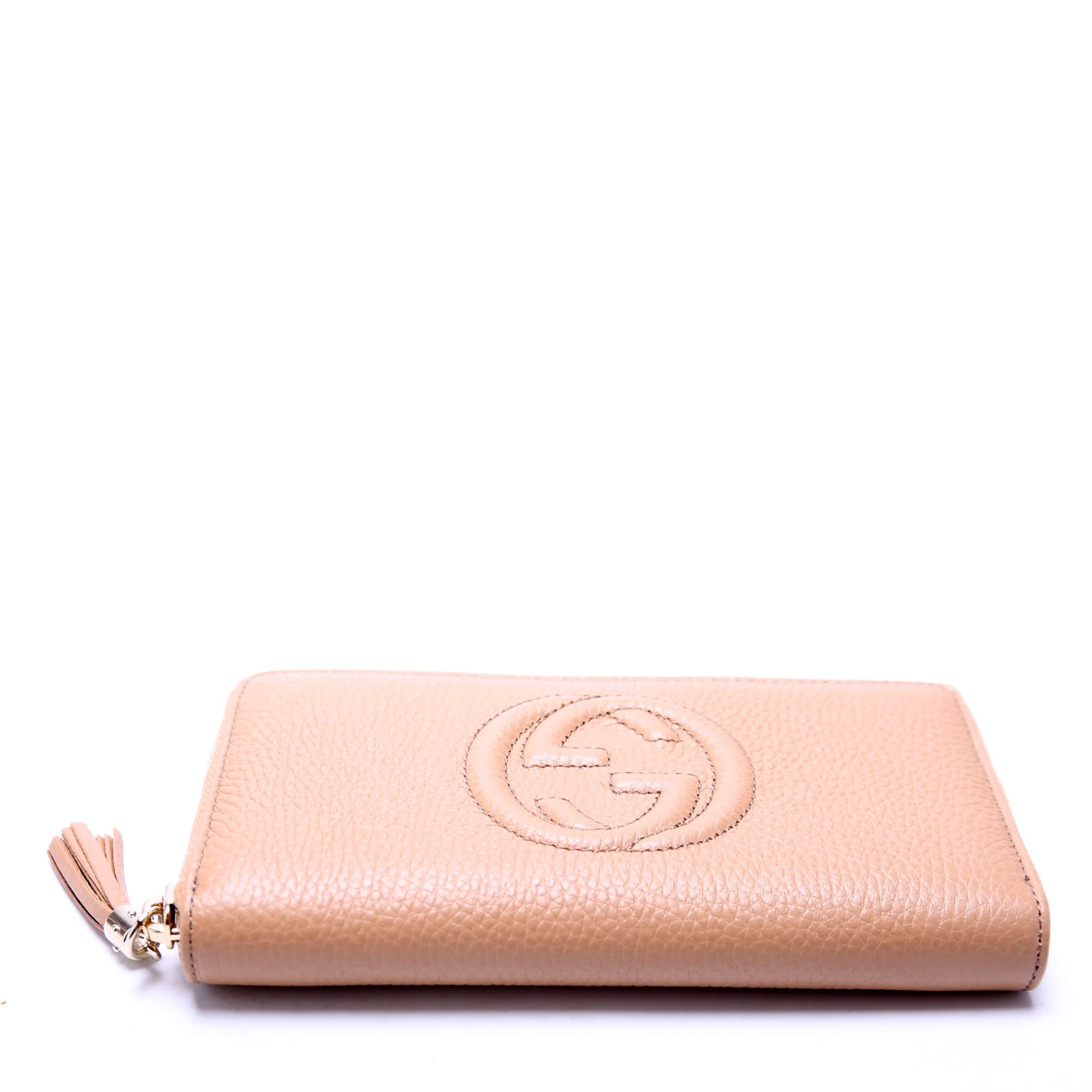 598187 Soho Zip Around Wallet Tan - Image 4