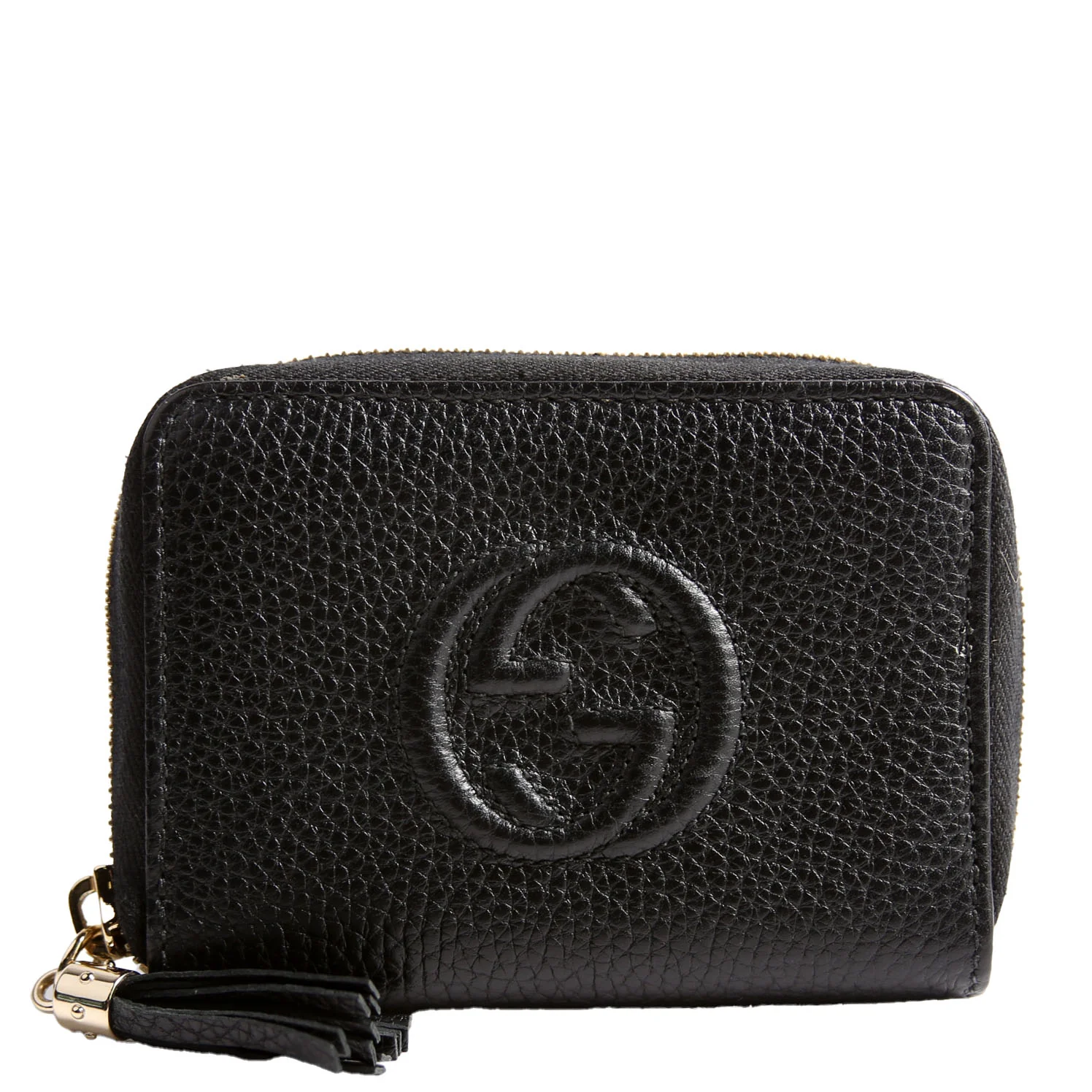 598203 Soho Compact Zip Around Wallet Black