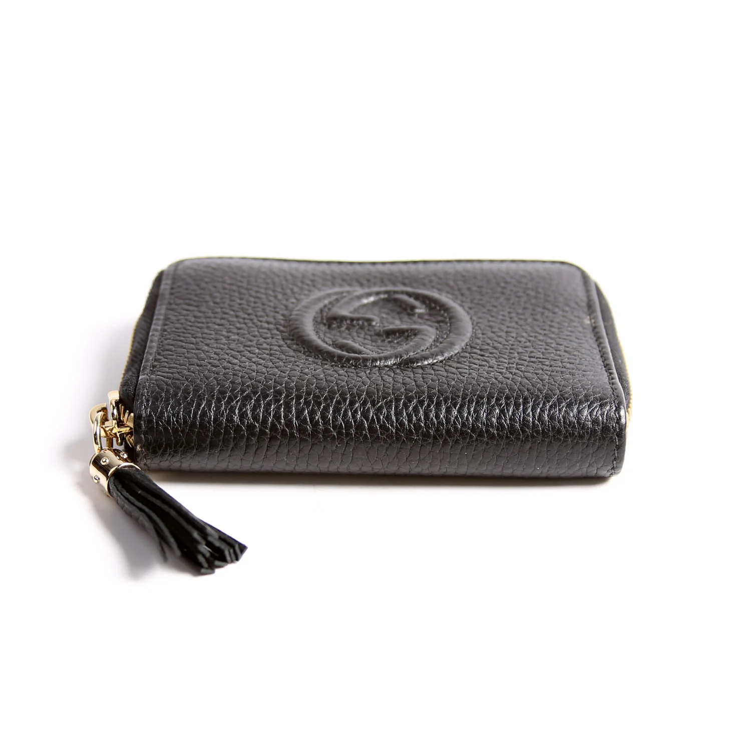 598203 Soho Compact Zip Around Wallet Black - Image 5