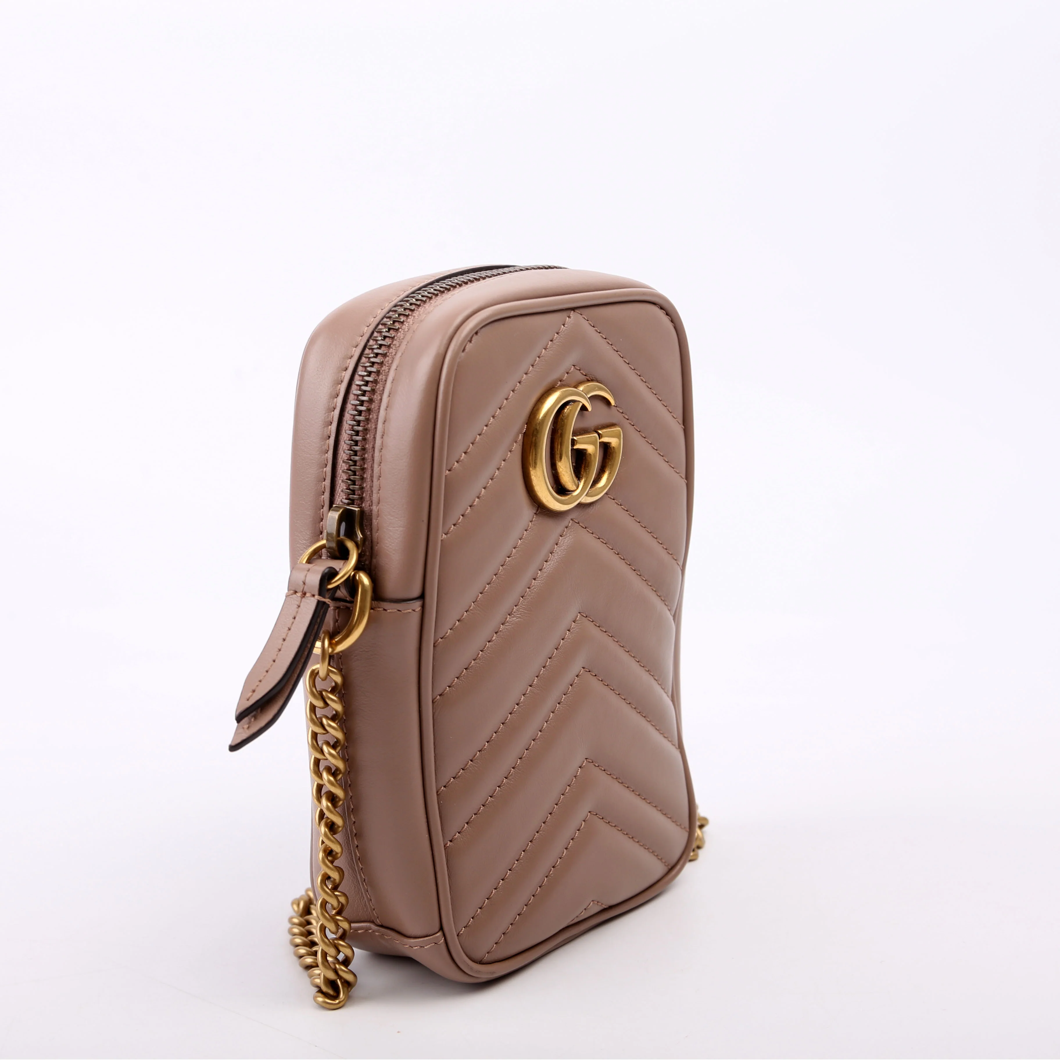 598597 GG Marmont Mini Bag Nude - Image 2