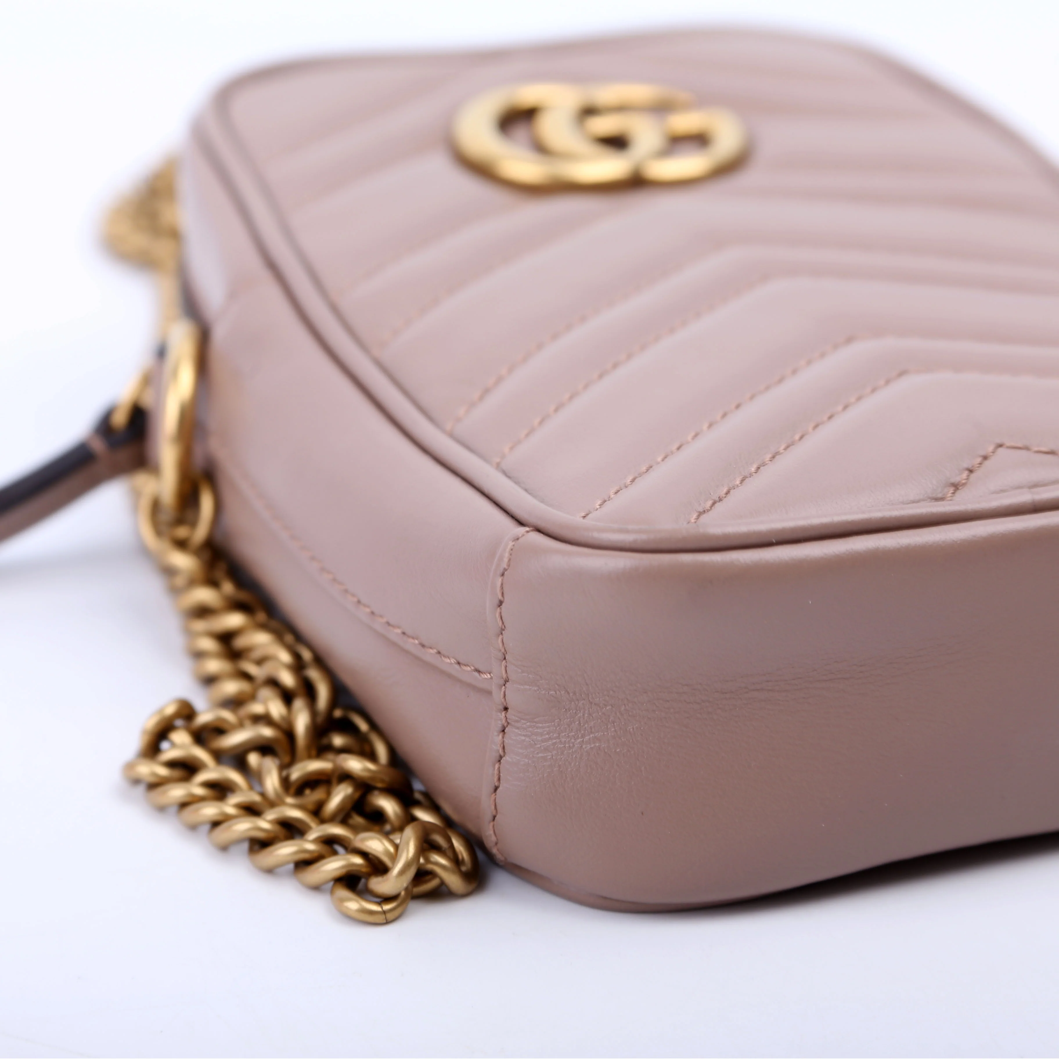 598597 GG Marmont Mini Bag Nude - Image 5