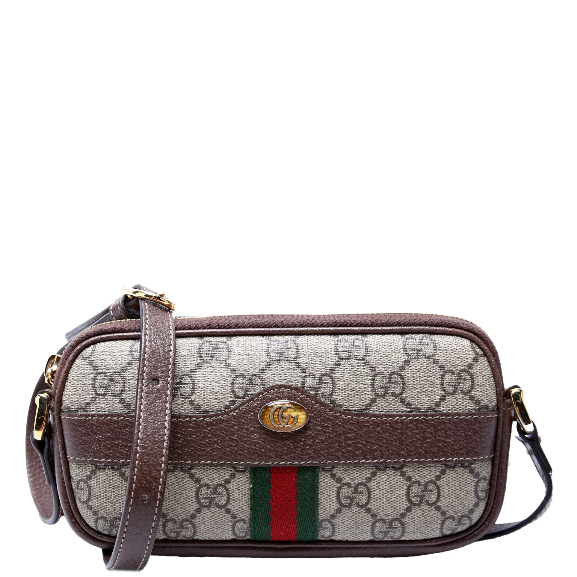 598664 GG Supreme Ophidia Mini Bag Brown