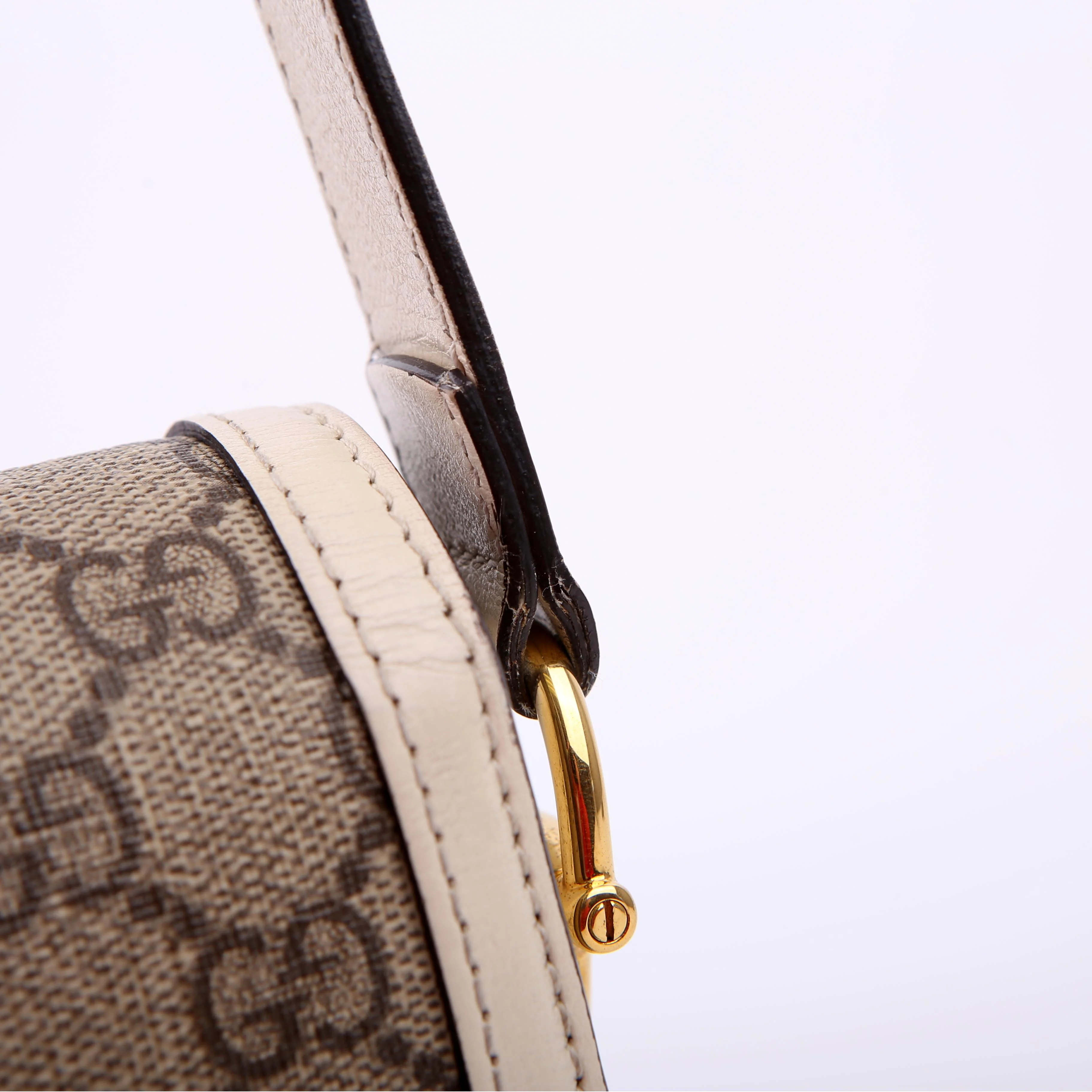602204 1955 Horsebit Shoulder Bag White - Image 8