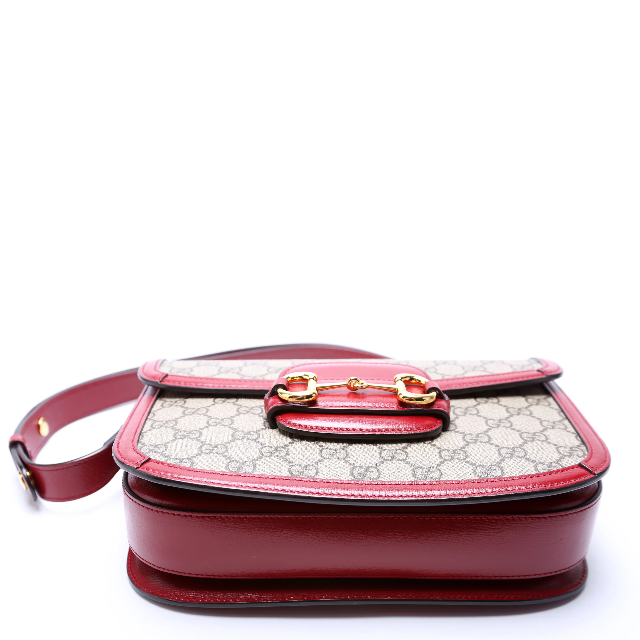 602204 Horsebit 1955 Shoulder Bag Red - Image 5