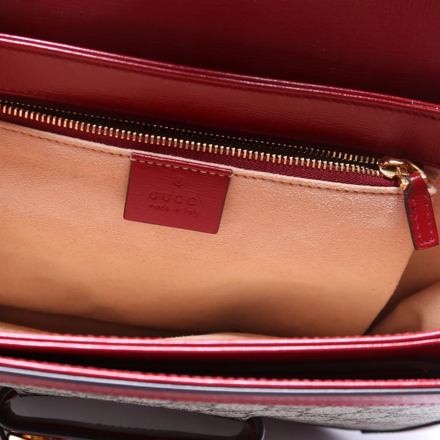 602204 Horsebit 1955 Shoulder Bag Red - Image 8