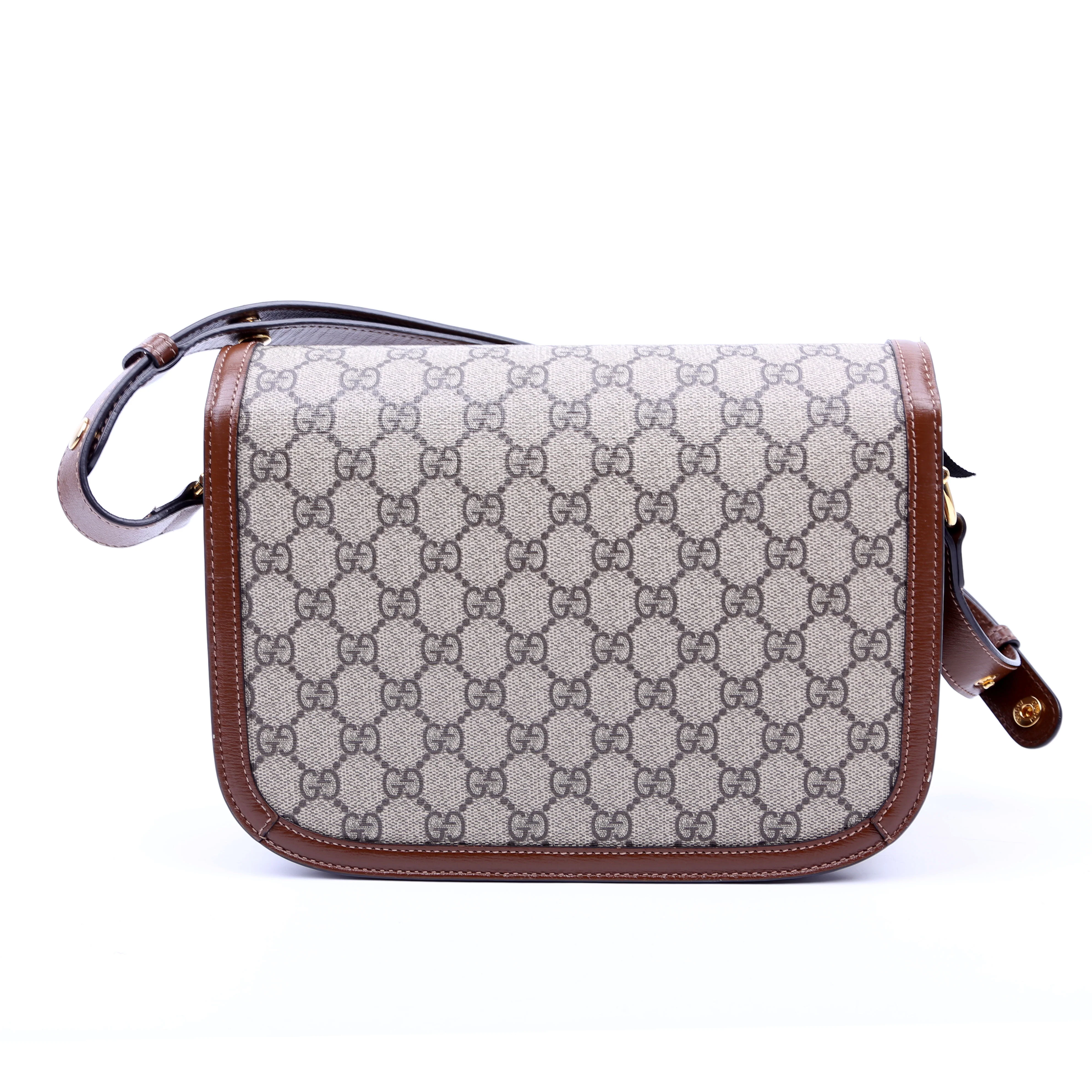 602204 Horsebit Shoulder Bag Brown - Image 2