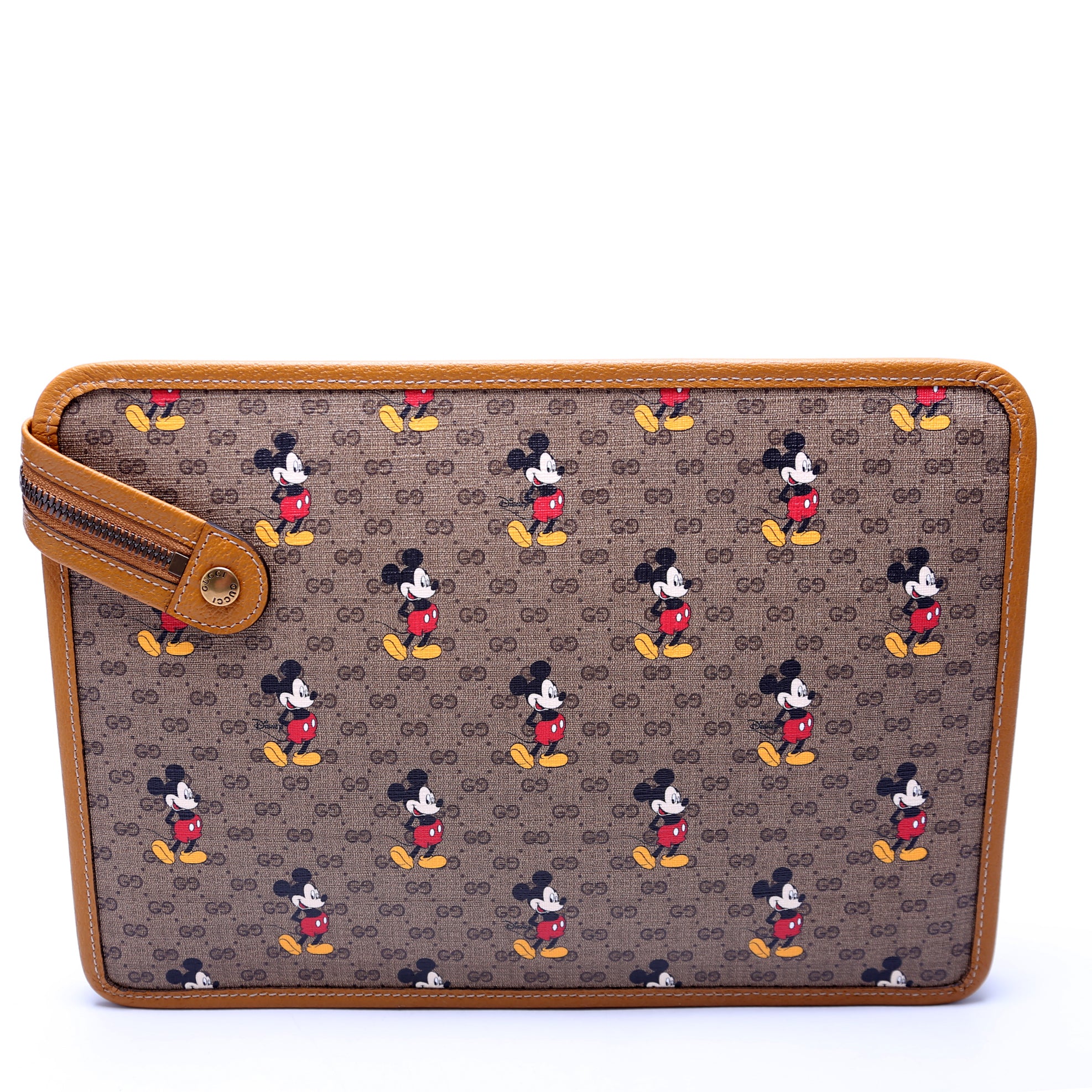 602552 Gucci X Disney GG Supreme Mickey Mouse Zip Pouch - Image 3