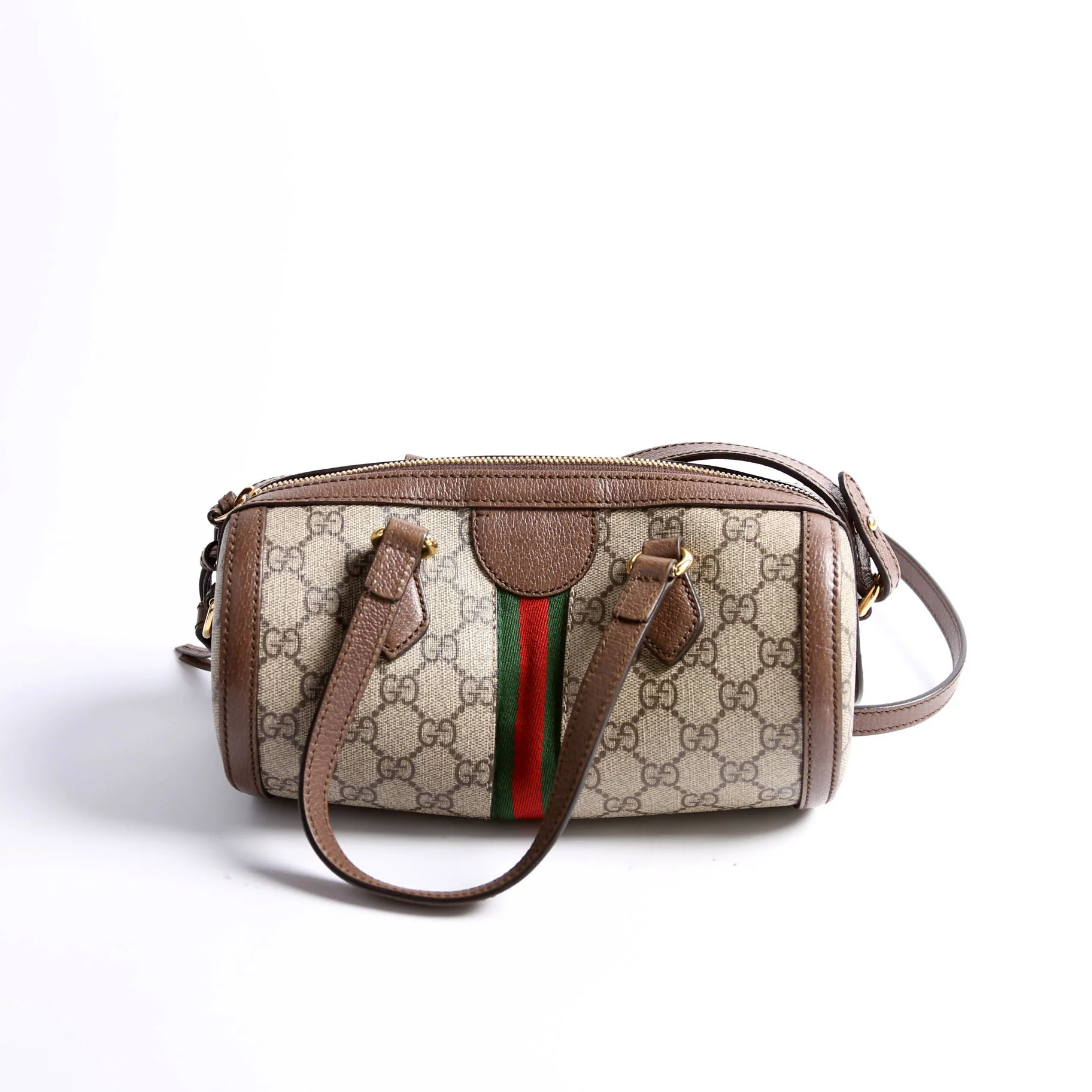 602577 Ophidia GG Boston Bag Small Brown - Image 2