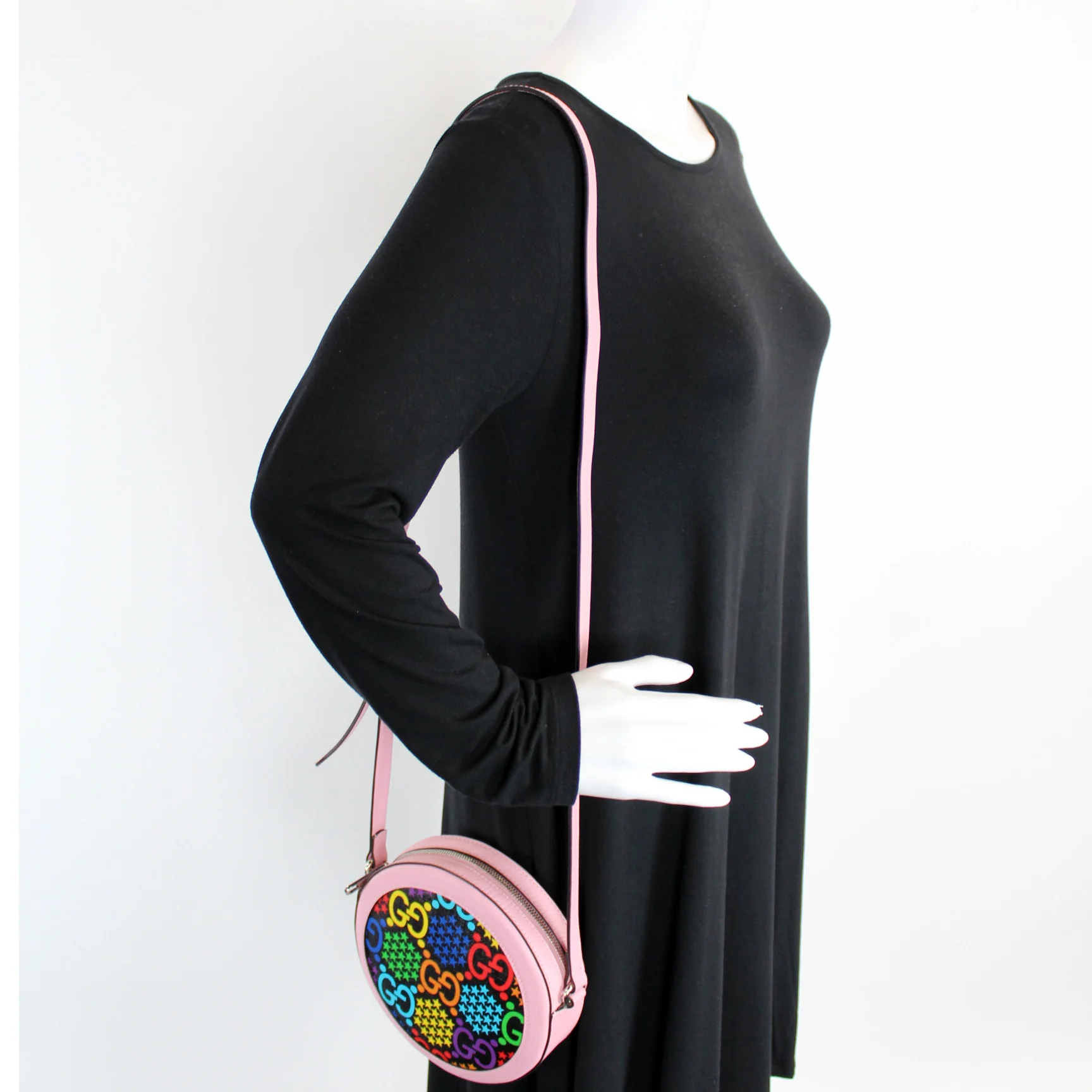603938 GG Psychedelic Round Shoulder Bag - Image 9
