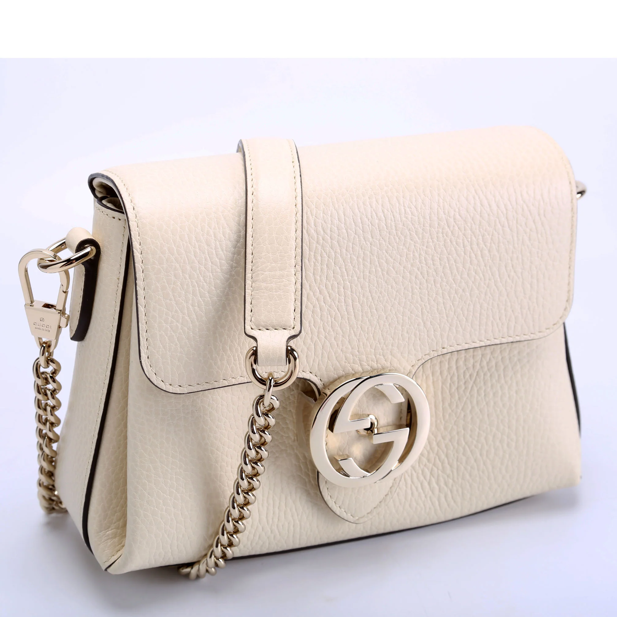 607720 Interlock Small Crossbody Cream - Image 2