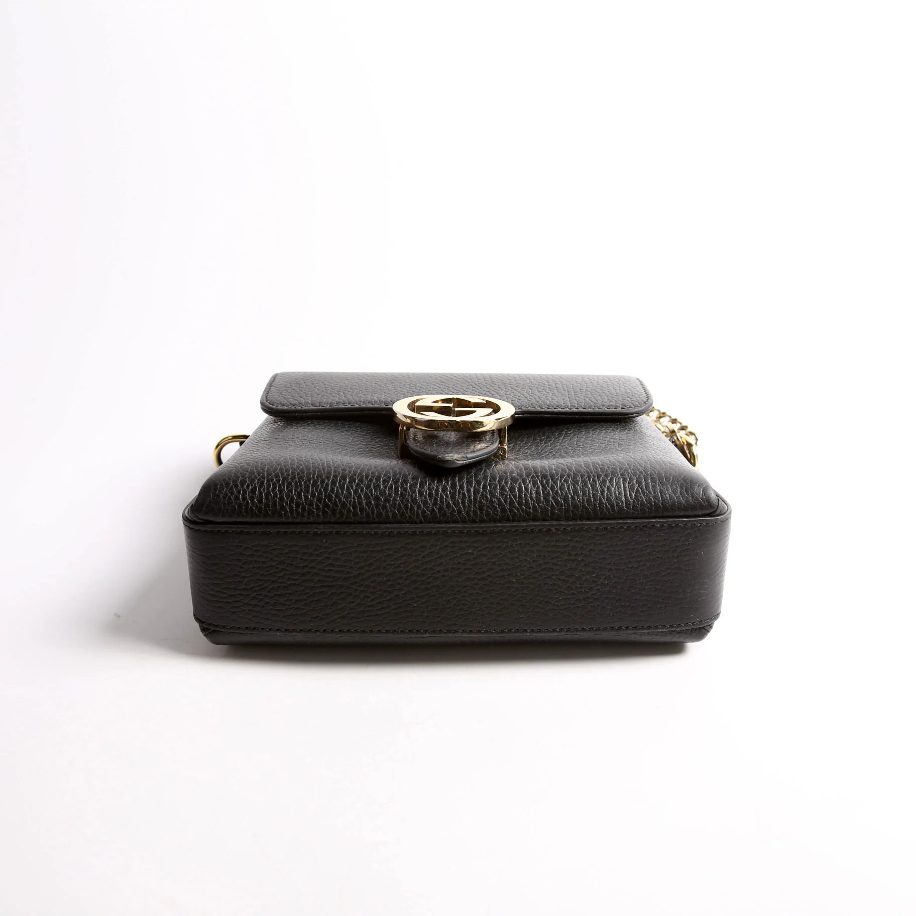 607720 Interlocking Small Crossbody Black - Image 3