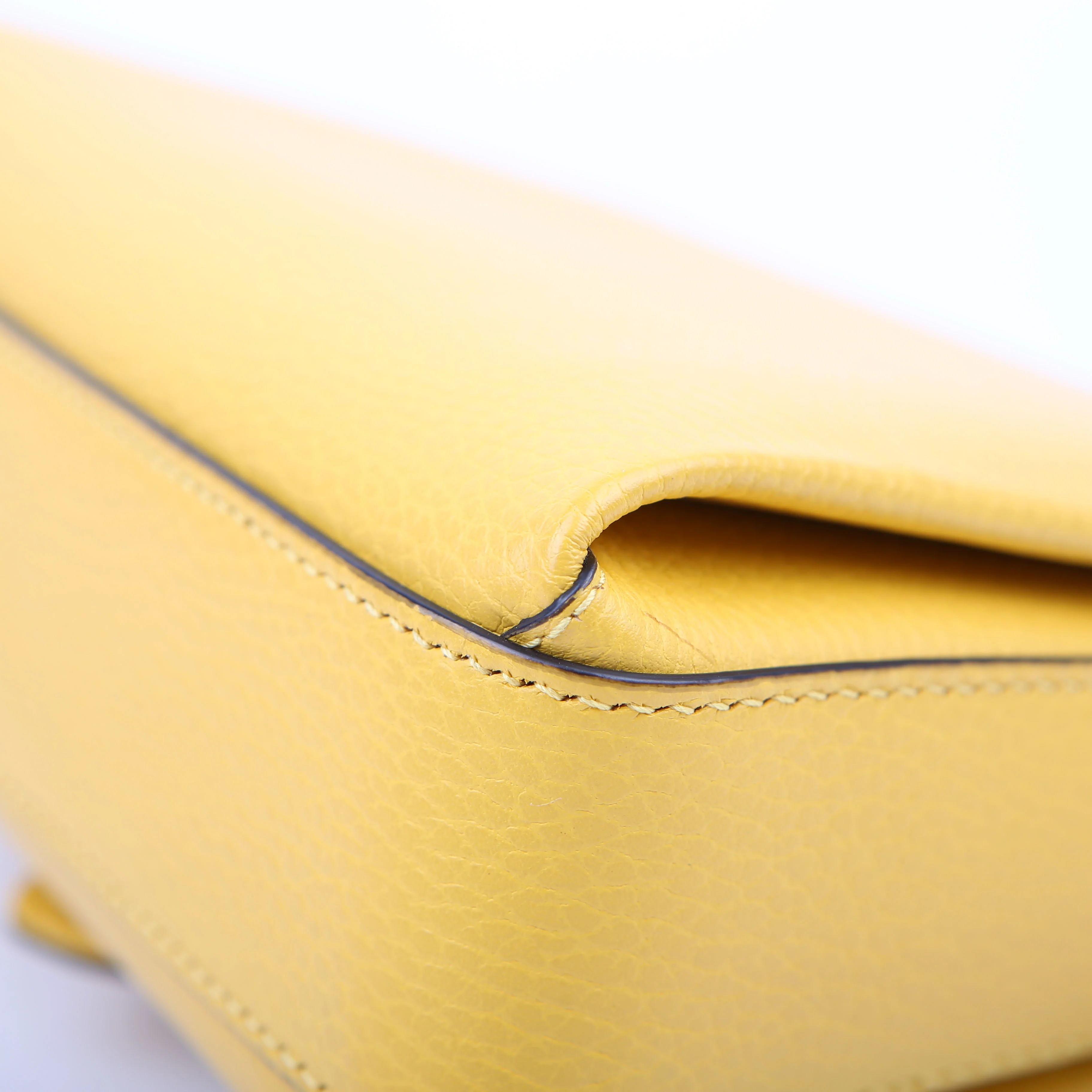 607720 Interlocking Small Crossbody Yellow - Image 8
