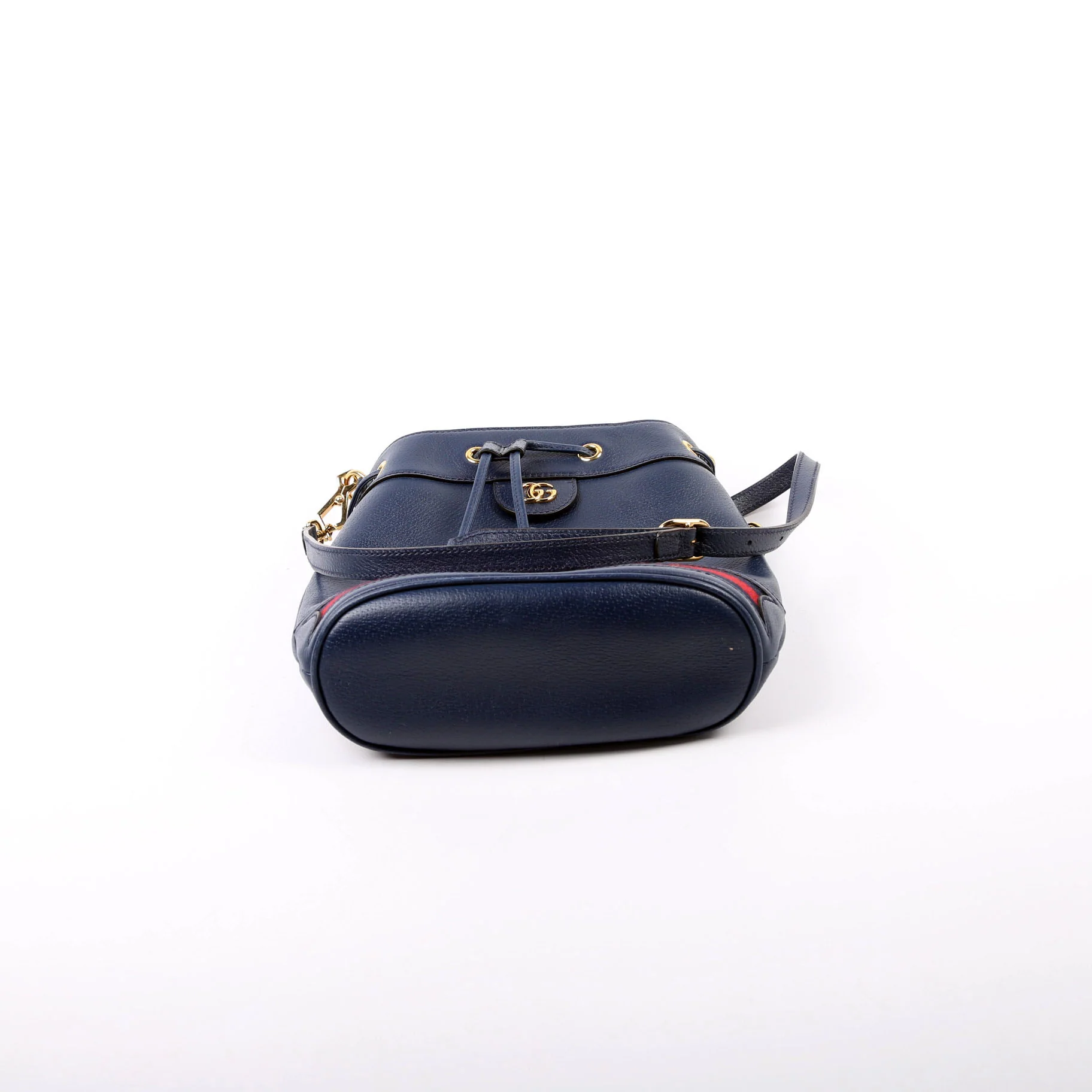 610846 Ophidia Bucket Bag Navy - Image 3