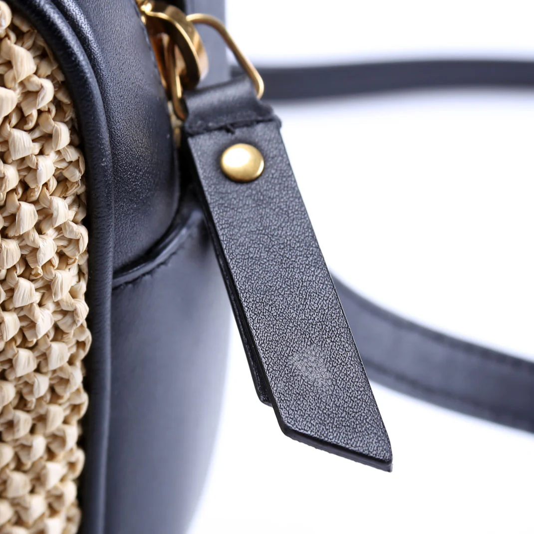 612542 Lou Camera Medium Raffia Tan - Image 8