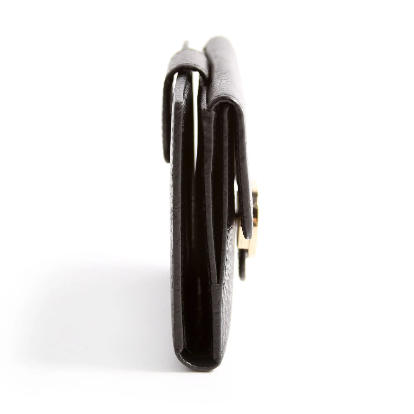 615525 Interlocking G Compact Wallet Black - Image 3