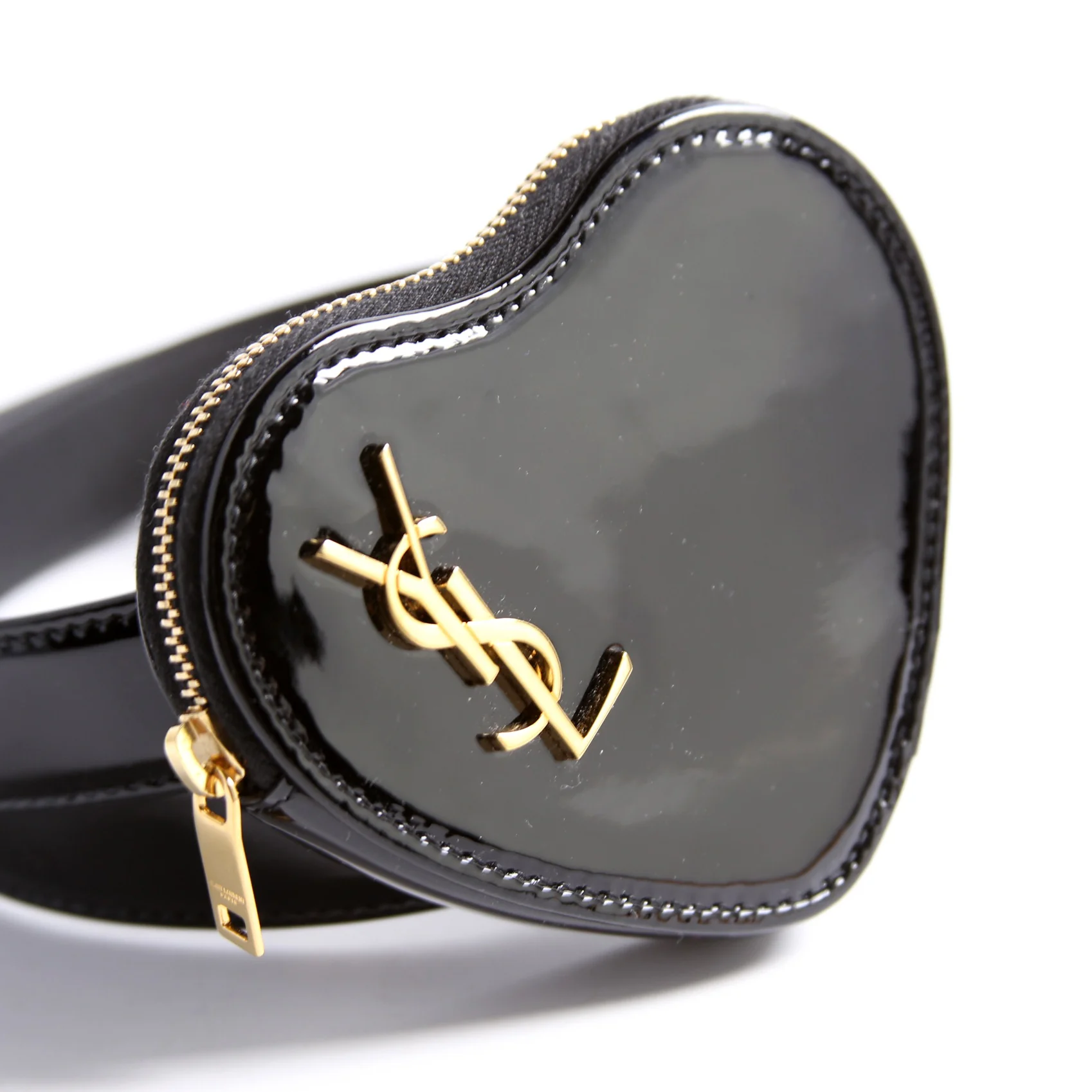 620302 Patent Heart Belt Bag Size 80/32 Black - Image 4
