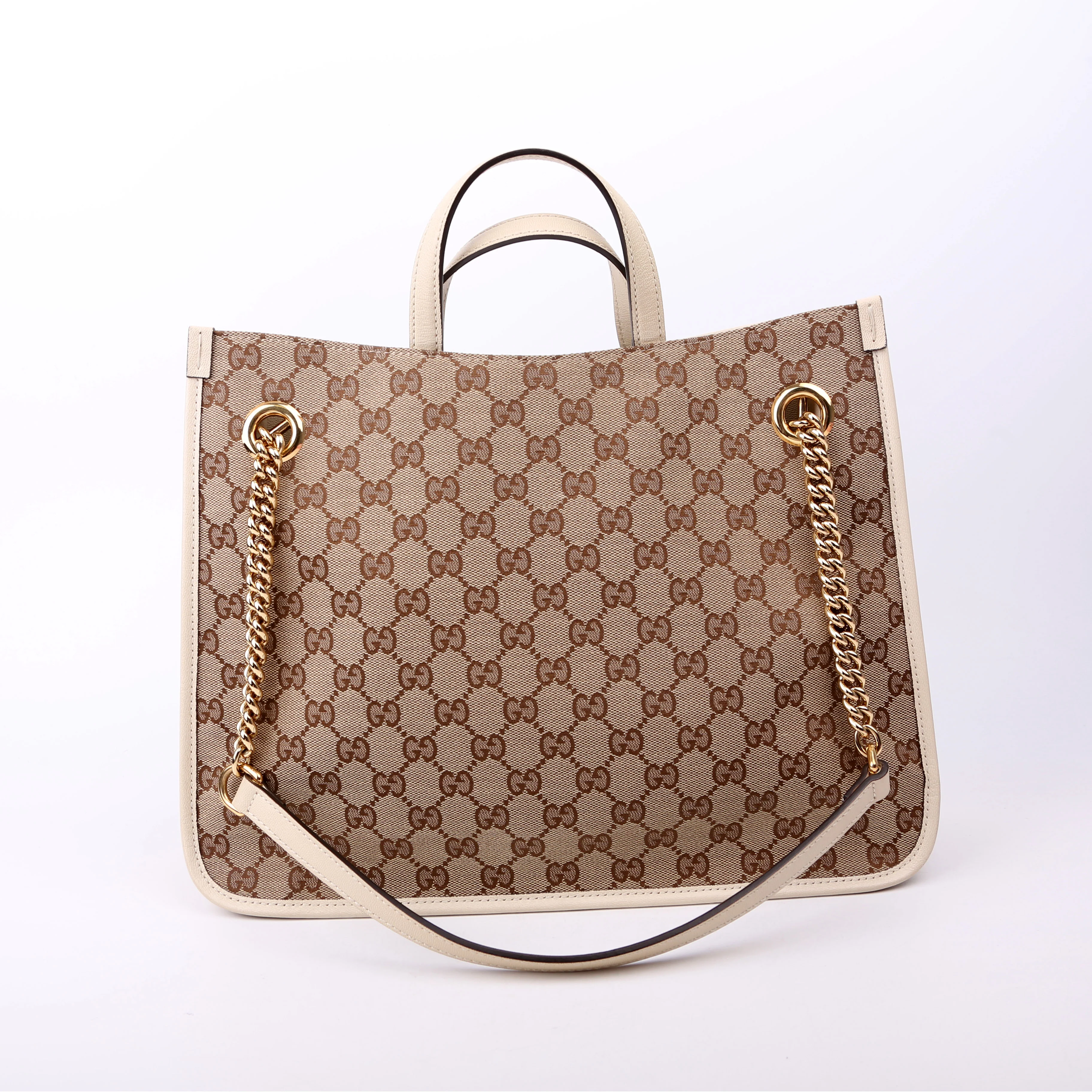 621144 1955 Horsebit Large Tote White - Image 3