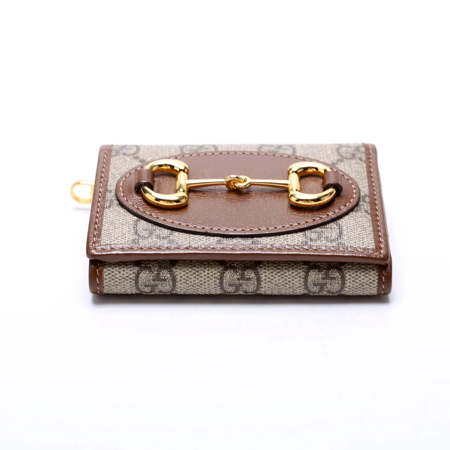 621887 Horsebit 1955 GG Supreme Card Case Brown - Image 5