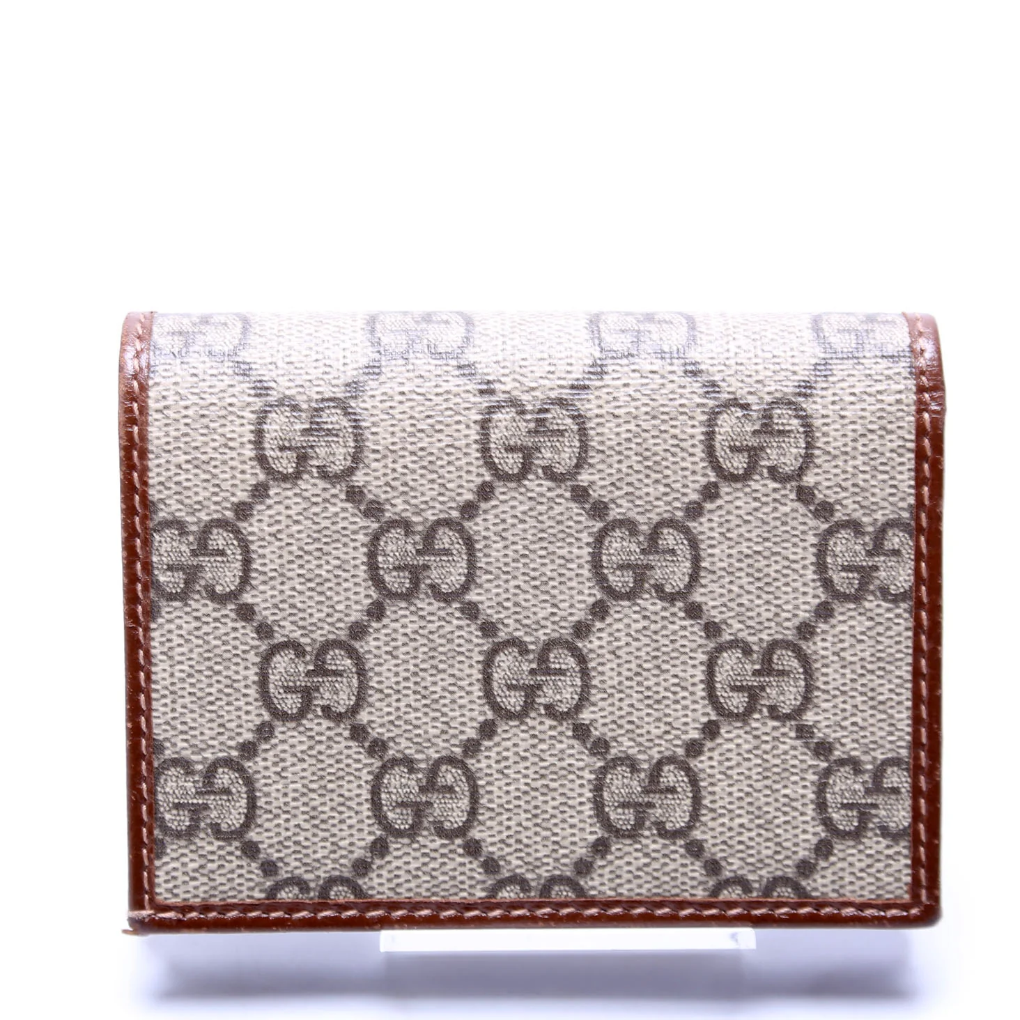 621887 Horsebit 1955 GG Supreme Card Case Brown - Image 3