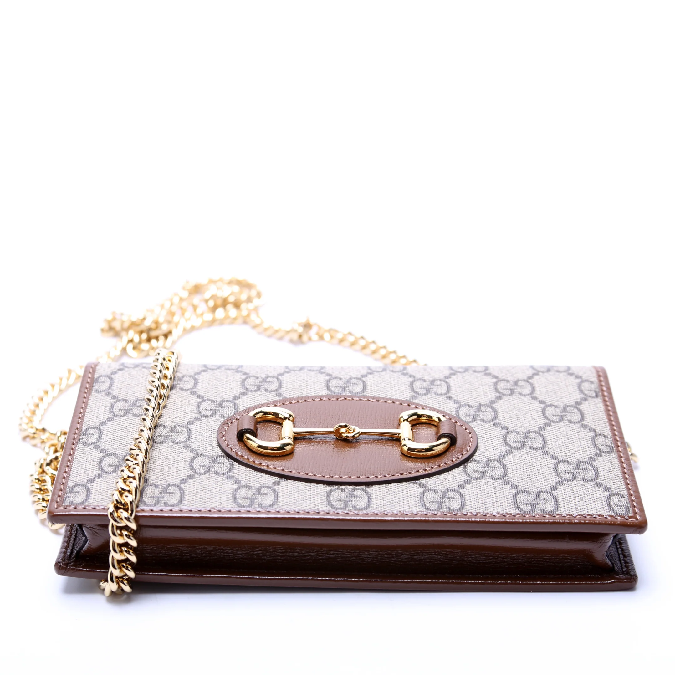 621892 Horsebit 1955 Wallet With Chain Brown - Image 4