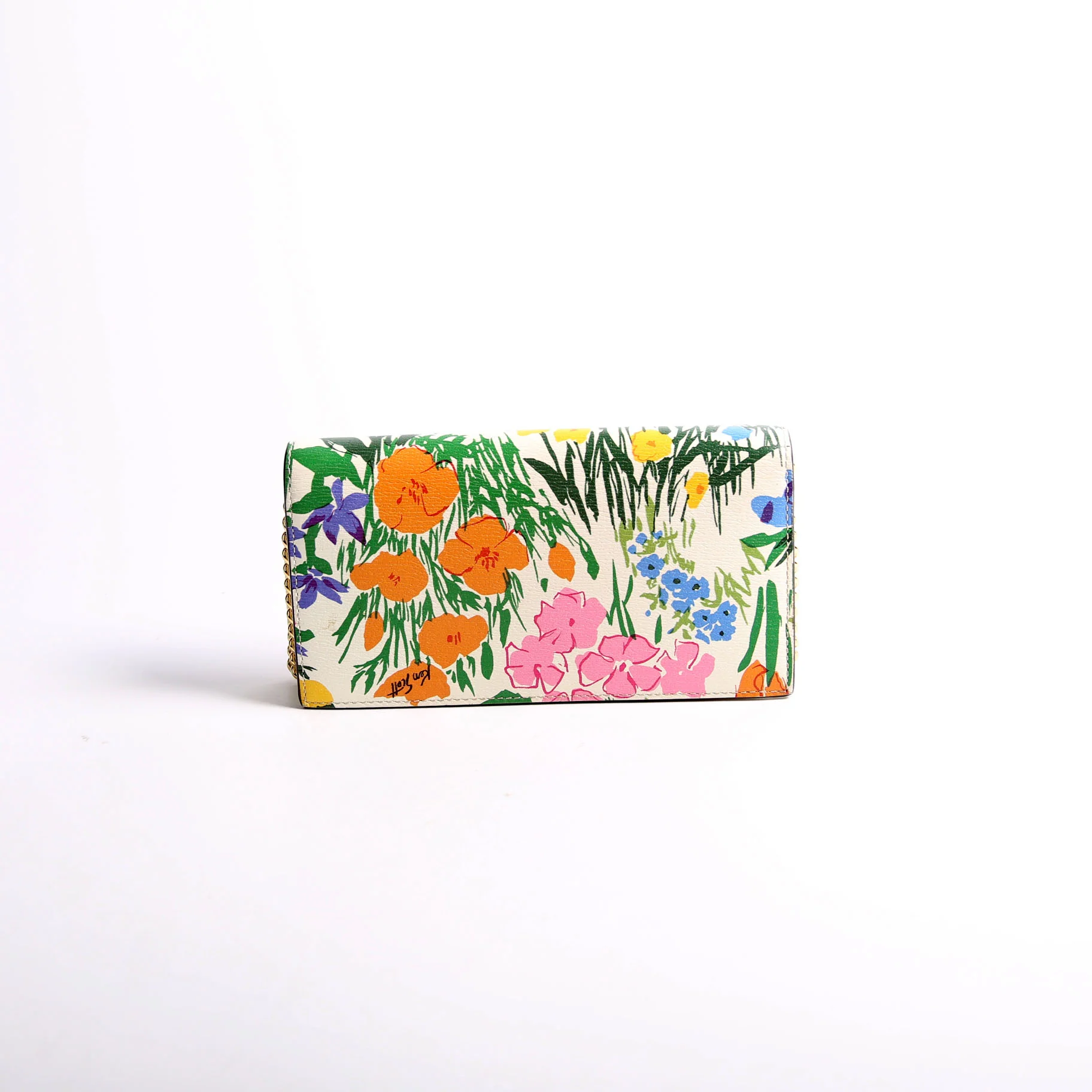 621892 Horsebit 1955 Wallet With Chain White/Multicolor - Image 2