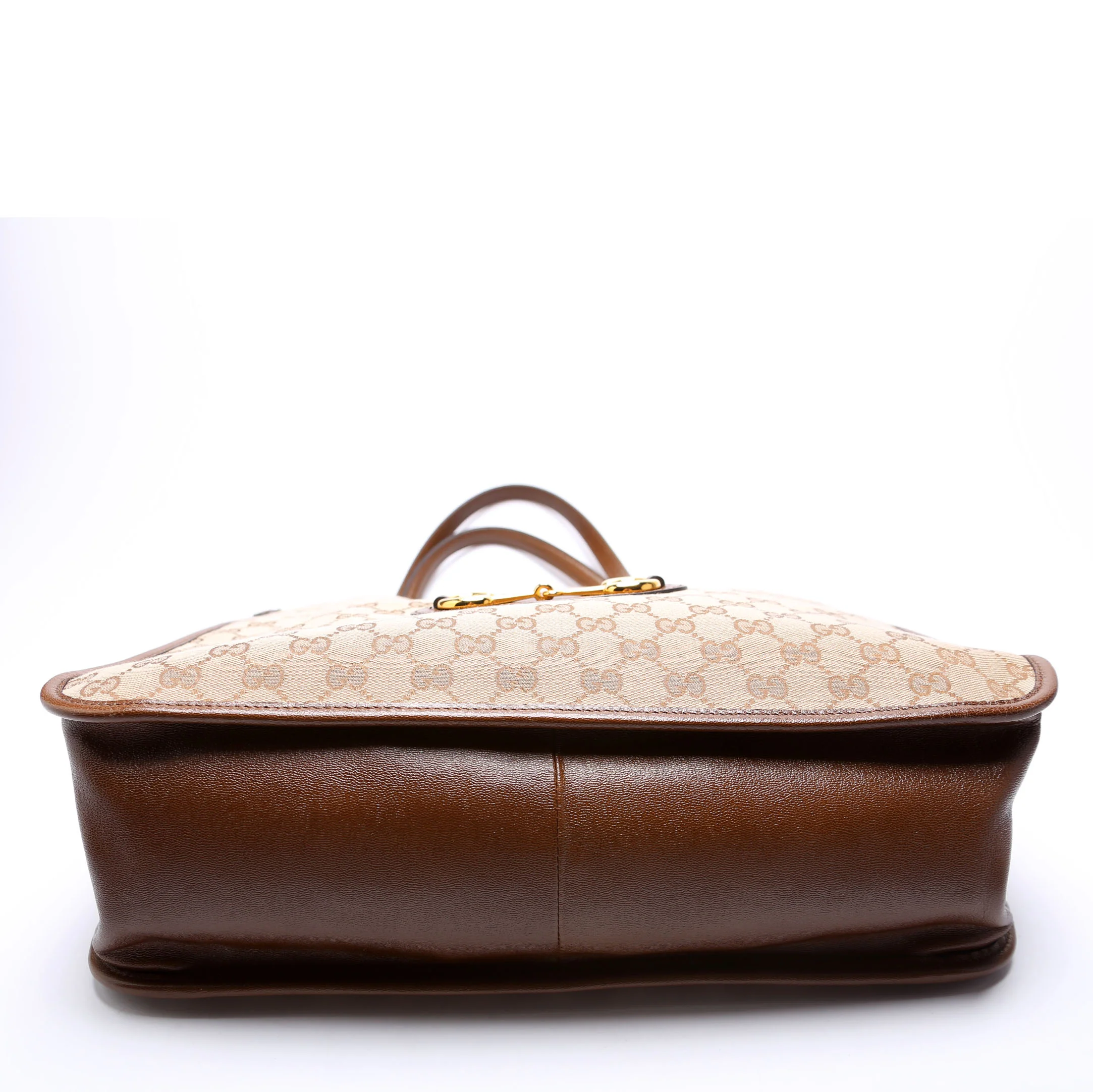 623694 1955 Horsebit Tote Brown - Image 4
