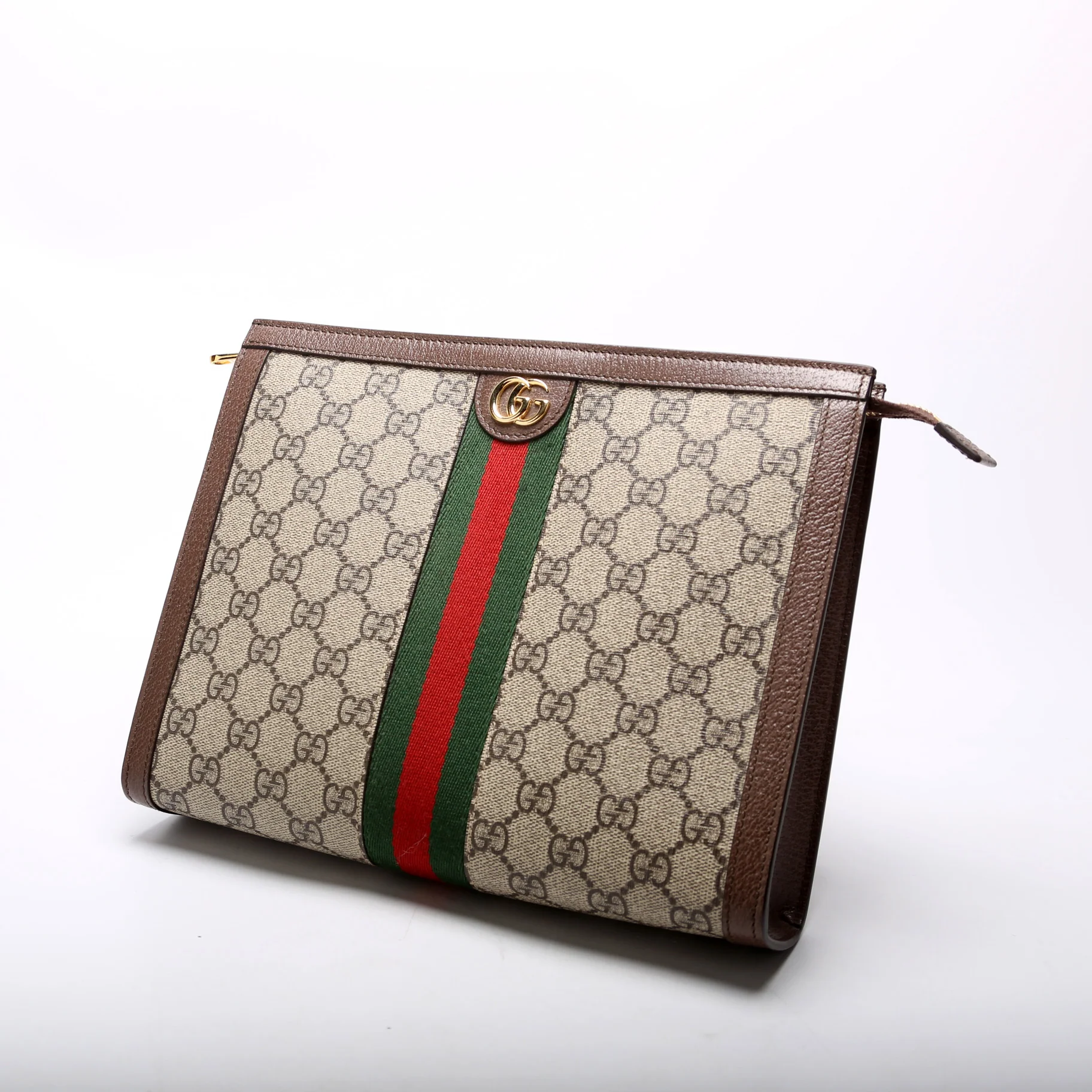 625549 GG Supreme Ophidia Zip Pouch Brown - Image 3