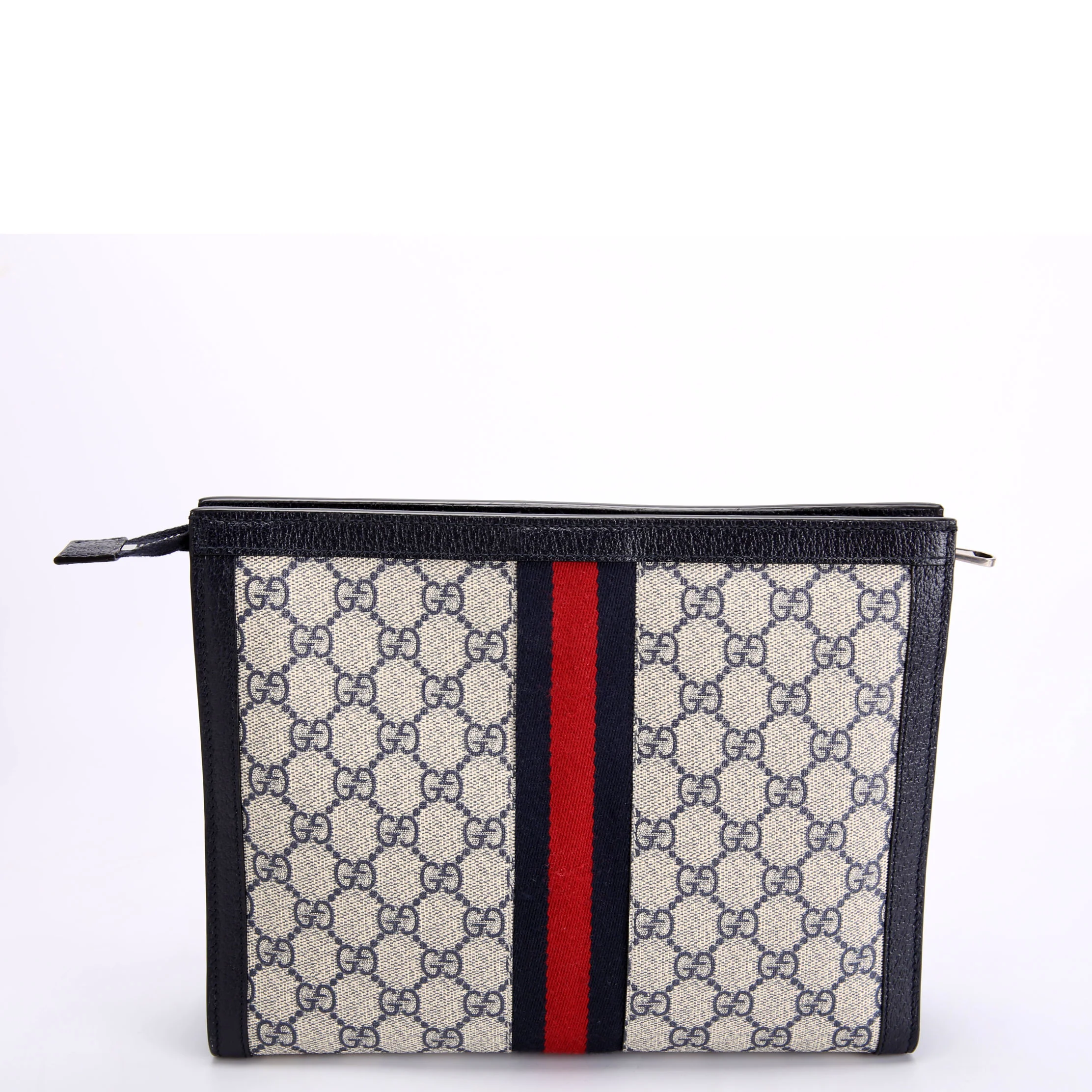 625549 GG Supreme Zip Pouch Navy - Image 3