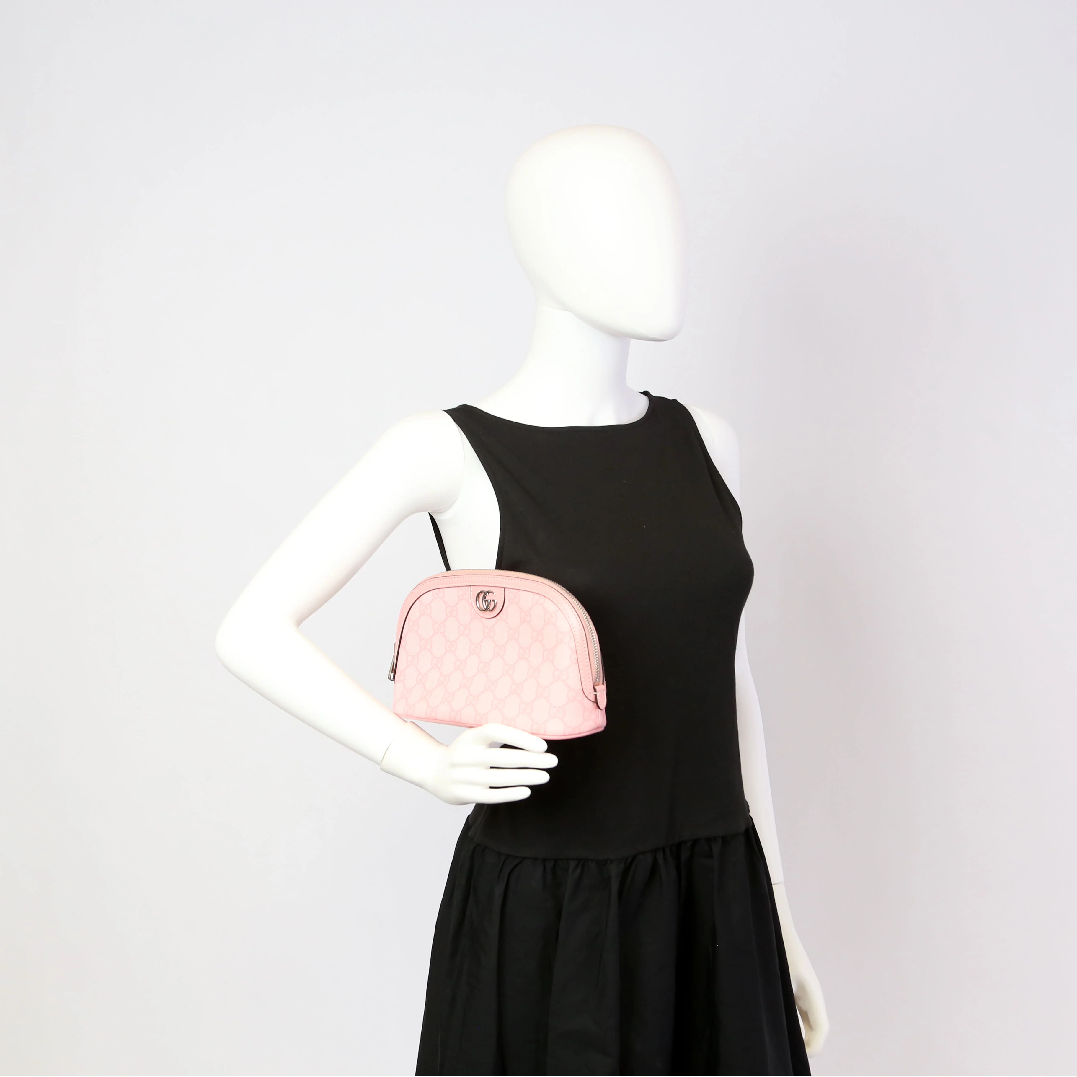 625551 Ophidia GG Supreme Large Cosmetic Case Pink - Image 10