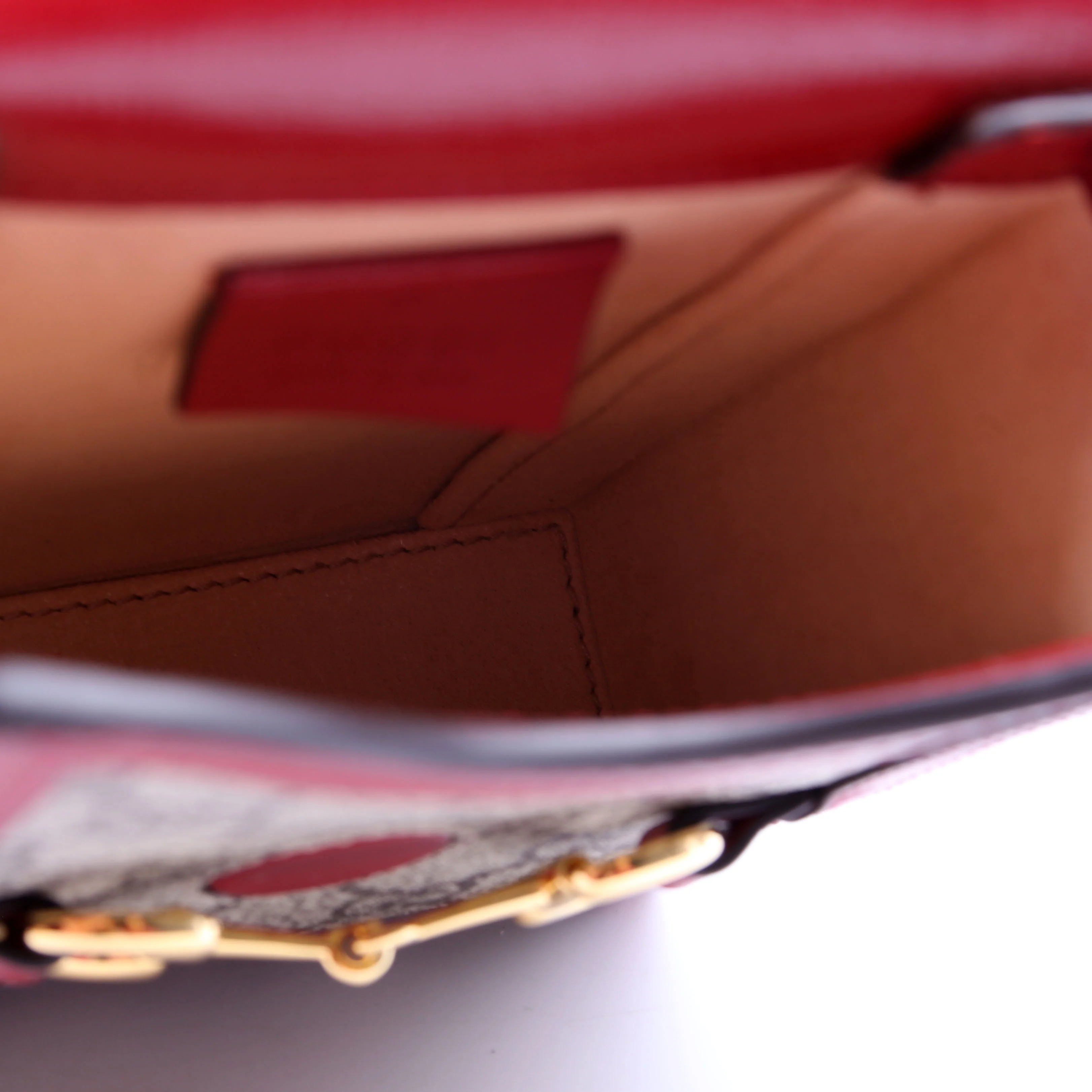 625615 Horsebit 1955 GG Supreme Mini Bag Red - Image 10