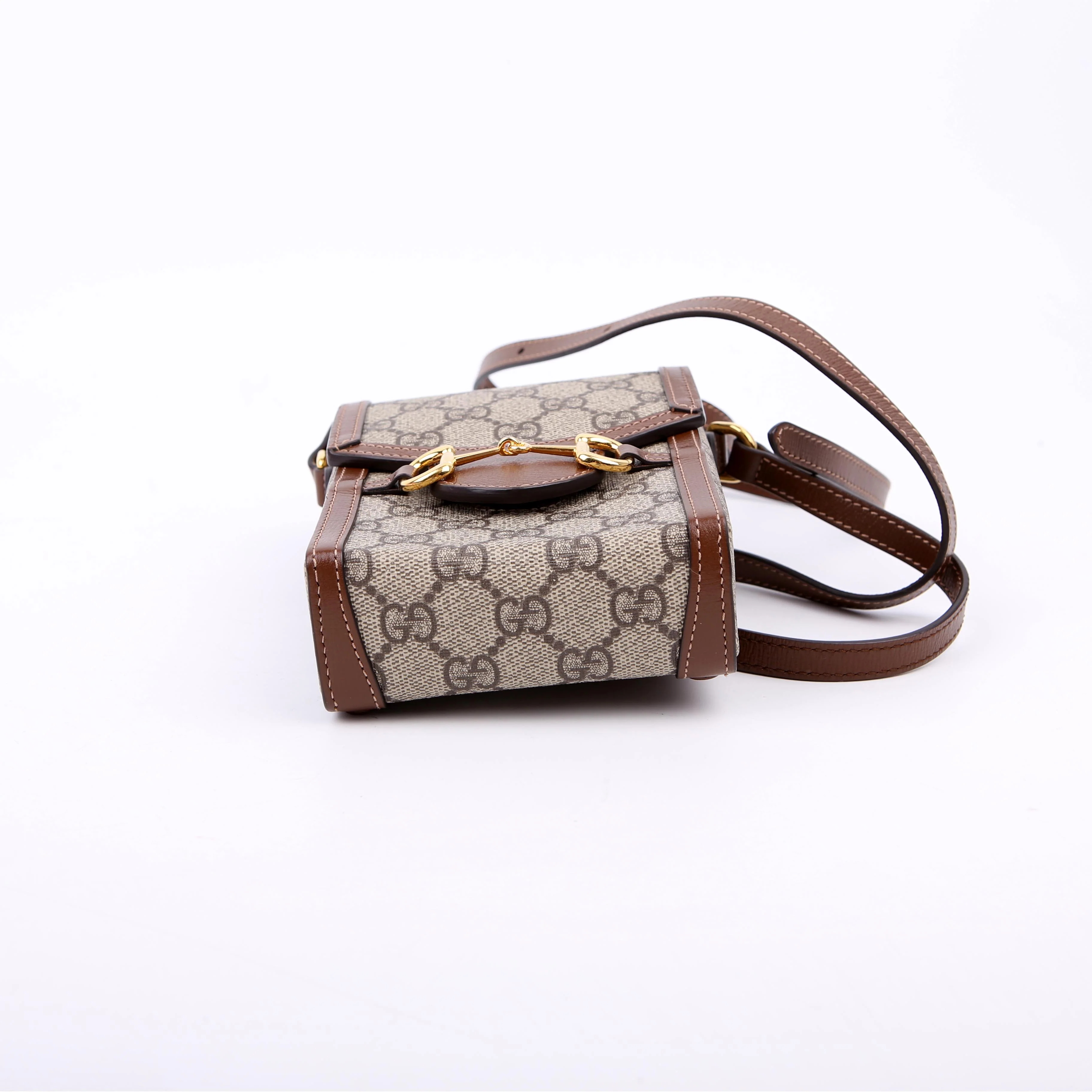 625615 Horsebit 1955 GG Supreme Mini Bag White - Image 4