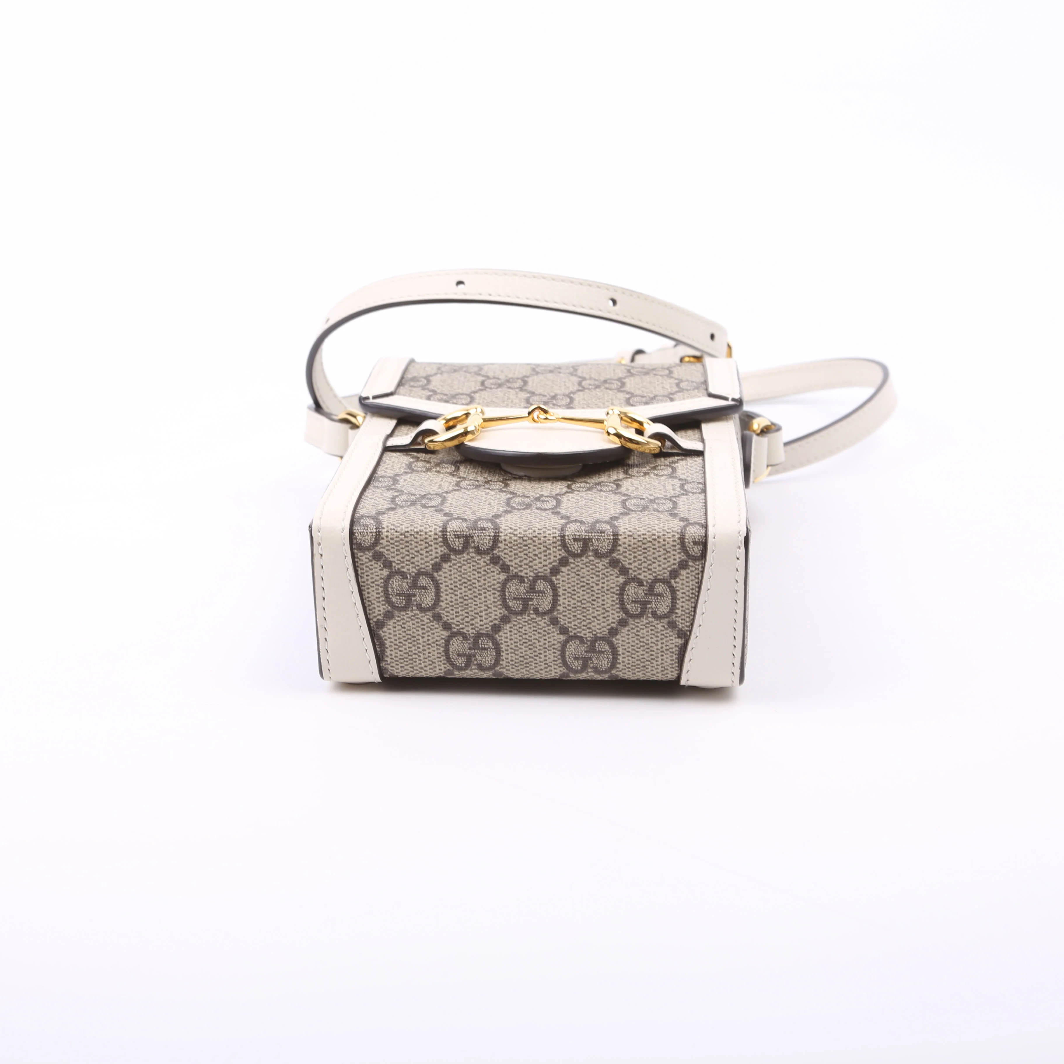 625615 Horsebit 1955 GG Supreme Mini Bag White - Image 5
