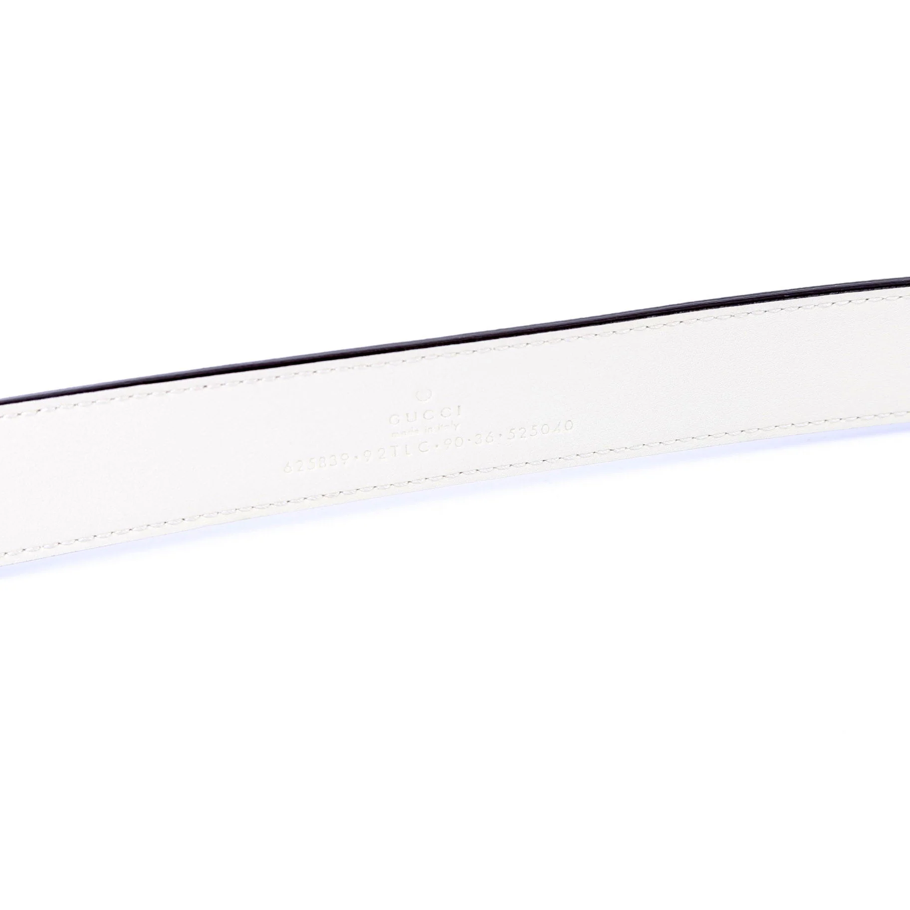 625839 GG Marmont Supreme/Leather Belt 90/36 Beige/Cream - Image 5