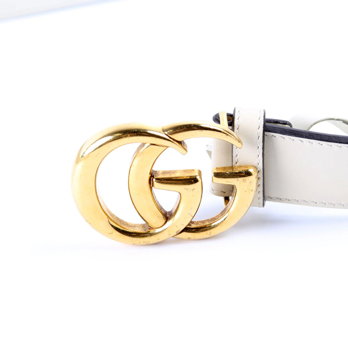 625839 GG Marmont Supreme/Leather Belt 90/36 Beige/Cream - Image 7