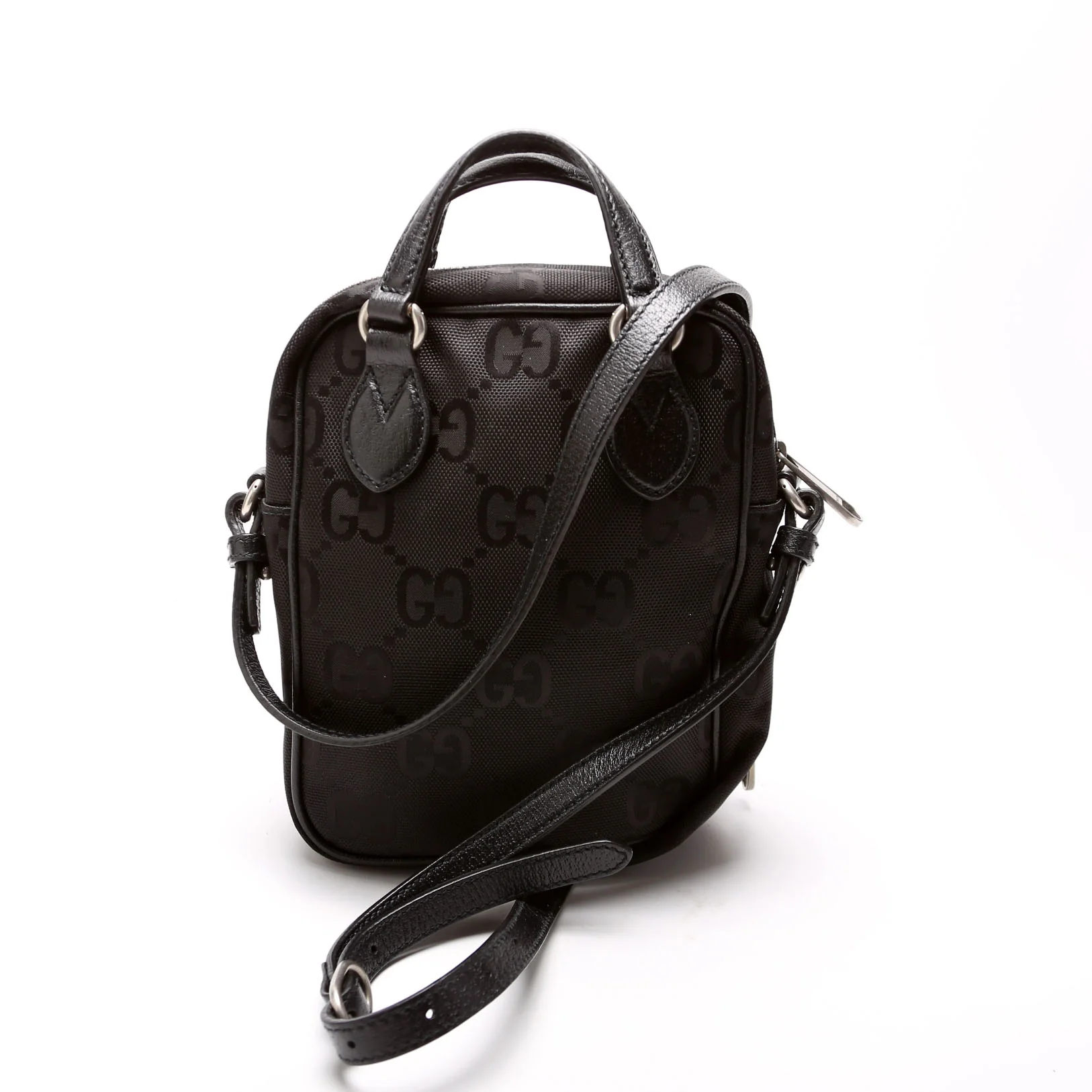 625850 GG Nylon Off The Grid Shoulder Bag Black - Image 3
