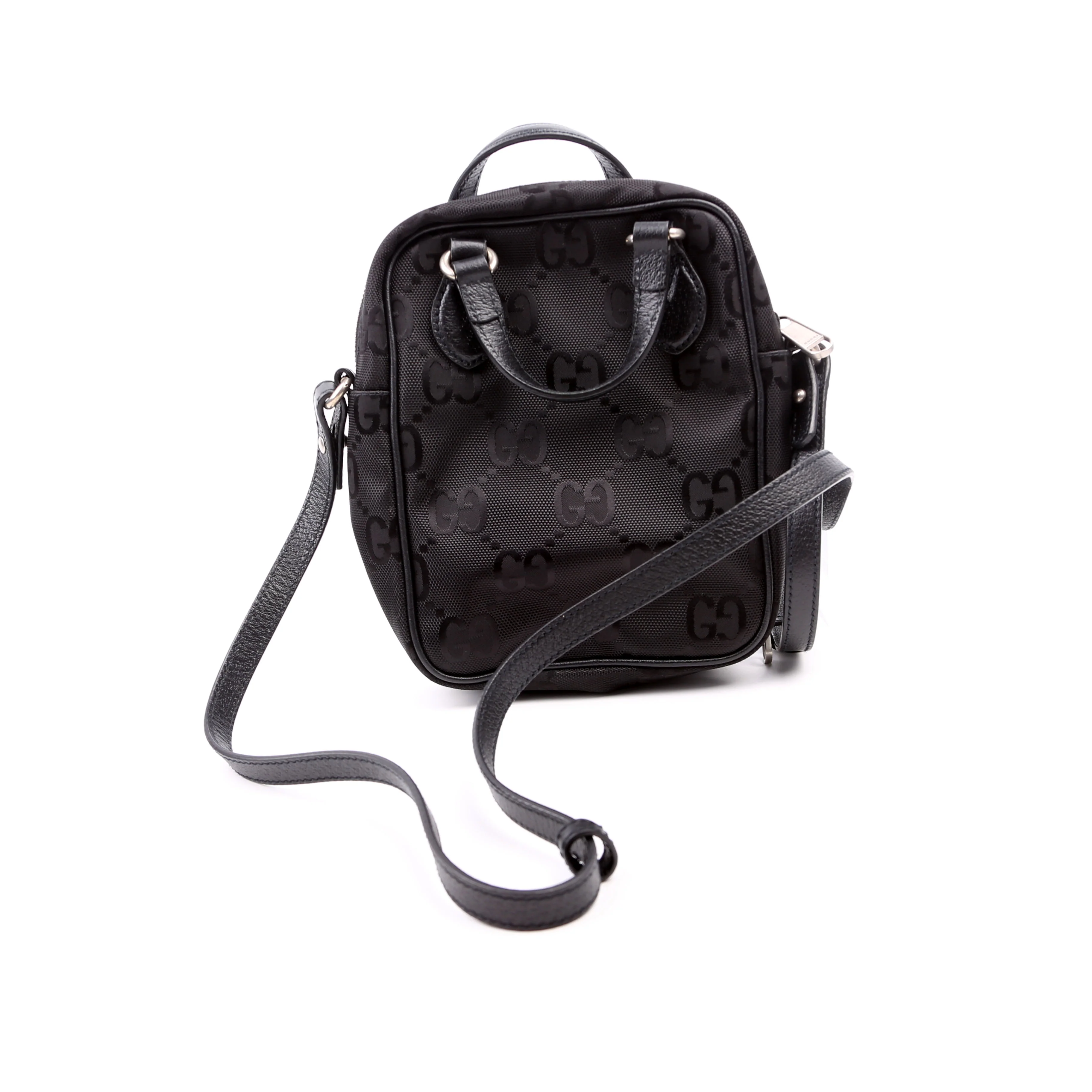 625850 GG Nylon Off the Grid Shoulder Bag Black - Image 2