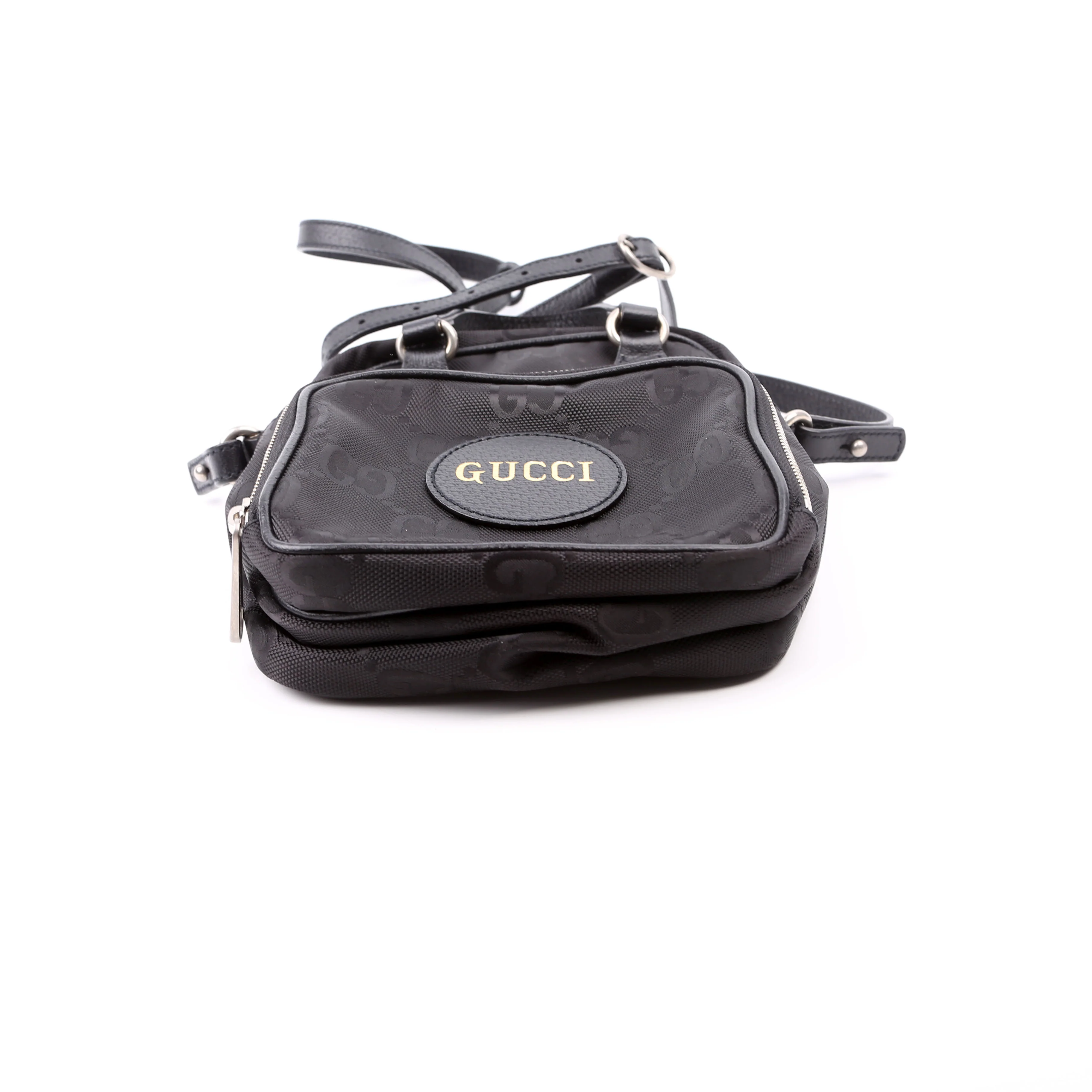 625850 GG Nylon Off the Grid Shoulder Bag Black - Image 5