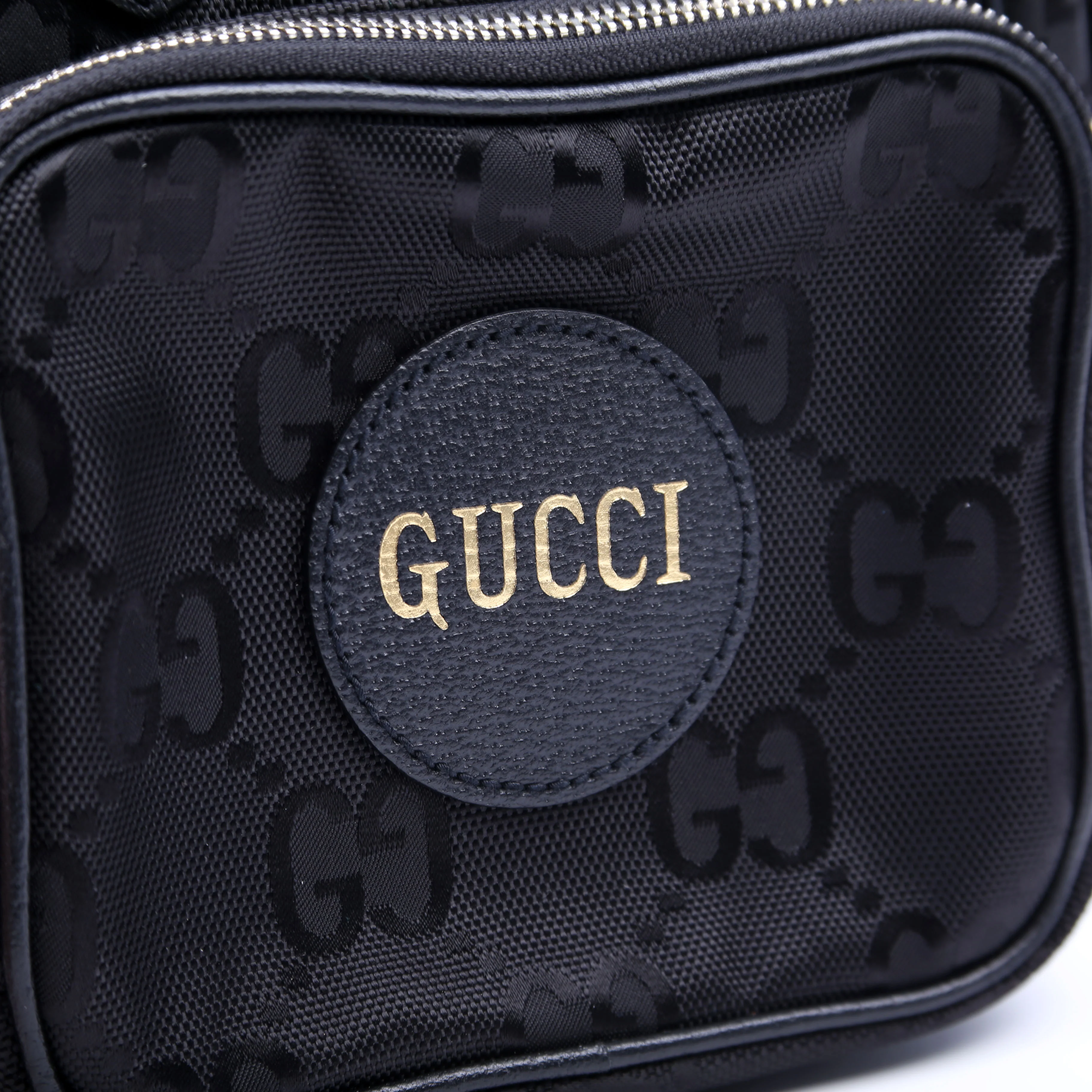 625850 GG Nylon Off the Grid Shoulder Bag Black - Image 8