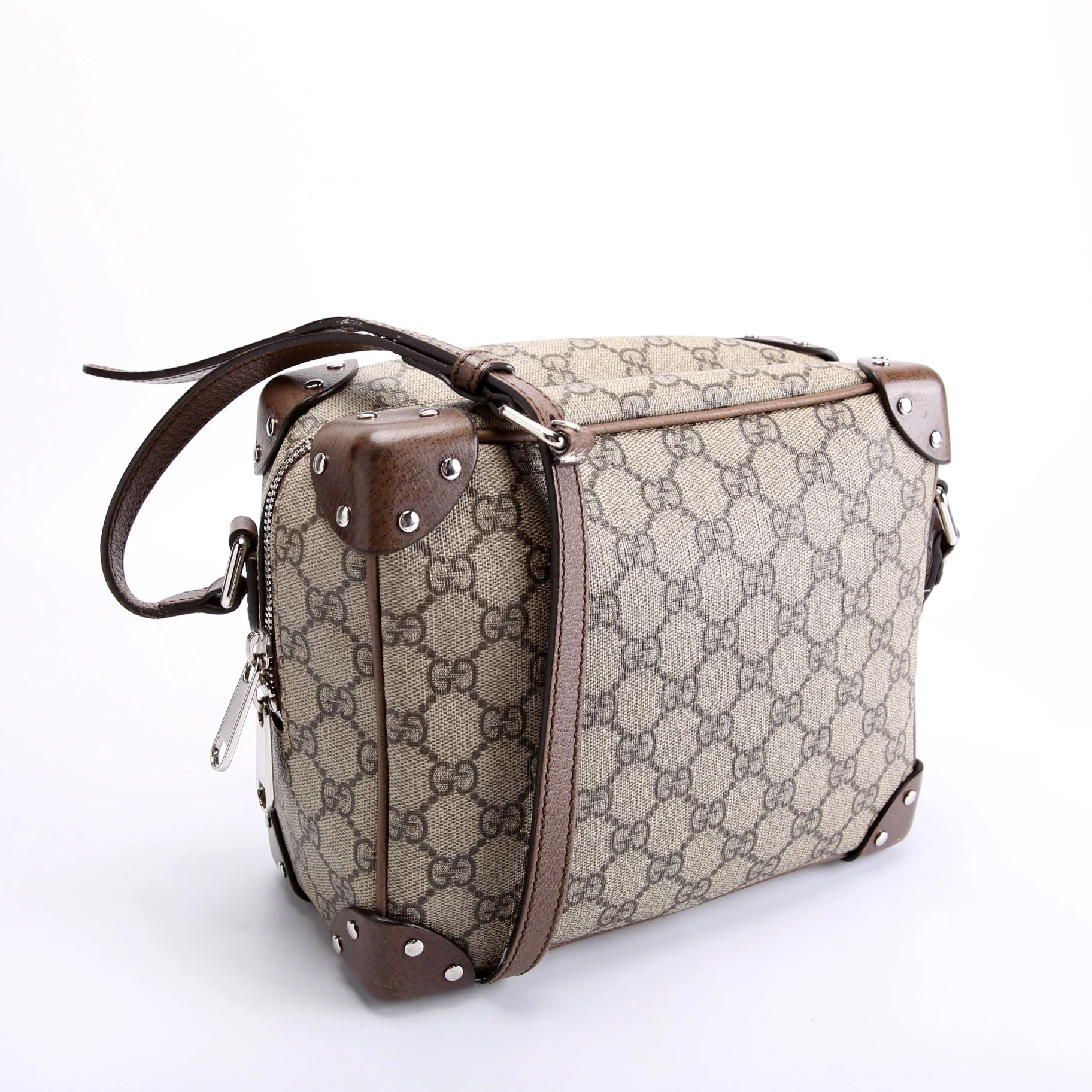 626363 GG Supreme Square Messenger Bag Beige/Brown - Image 2