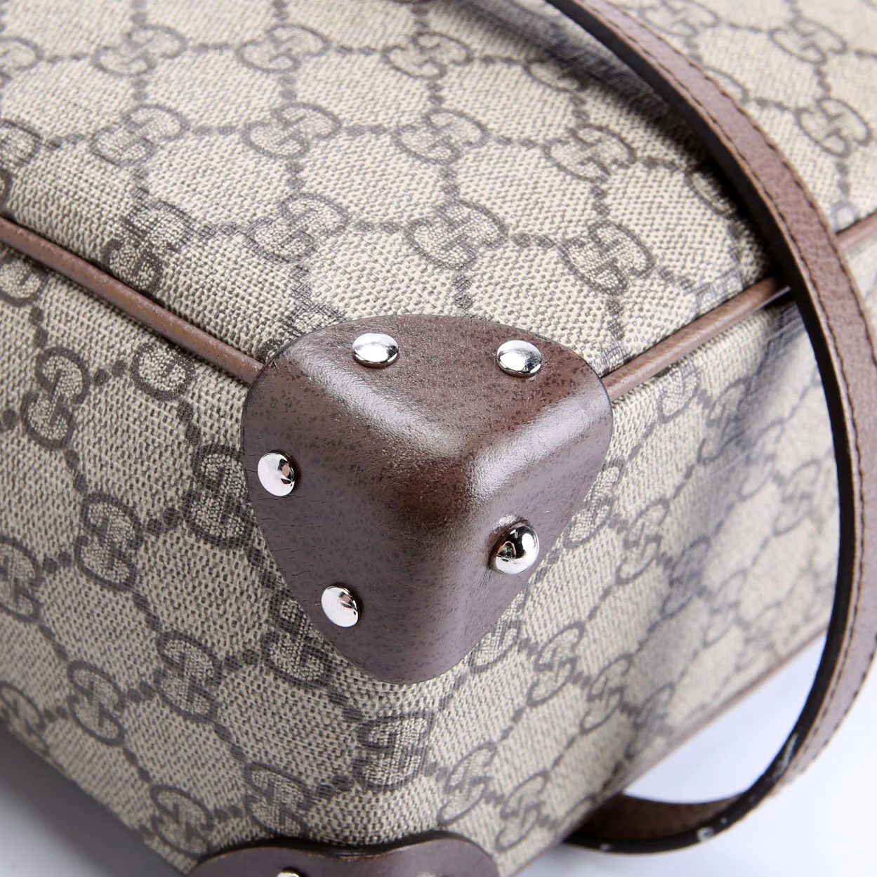626363 GG Supreme Square Messenger Bag Beige/Brown - Image 5