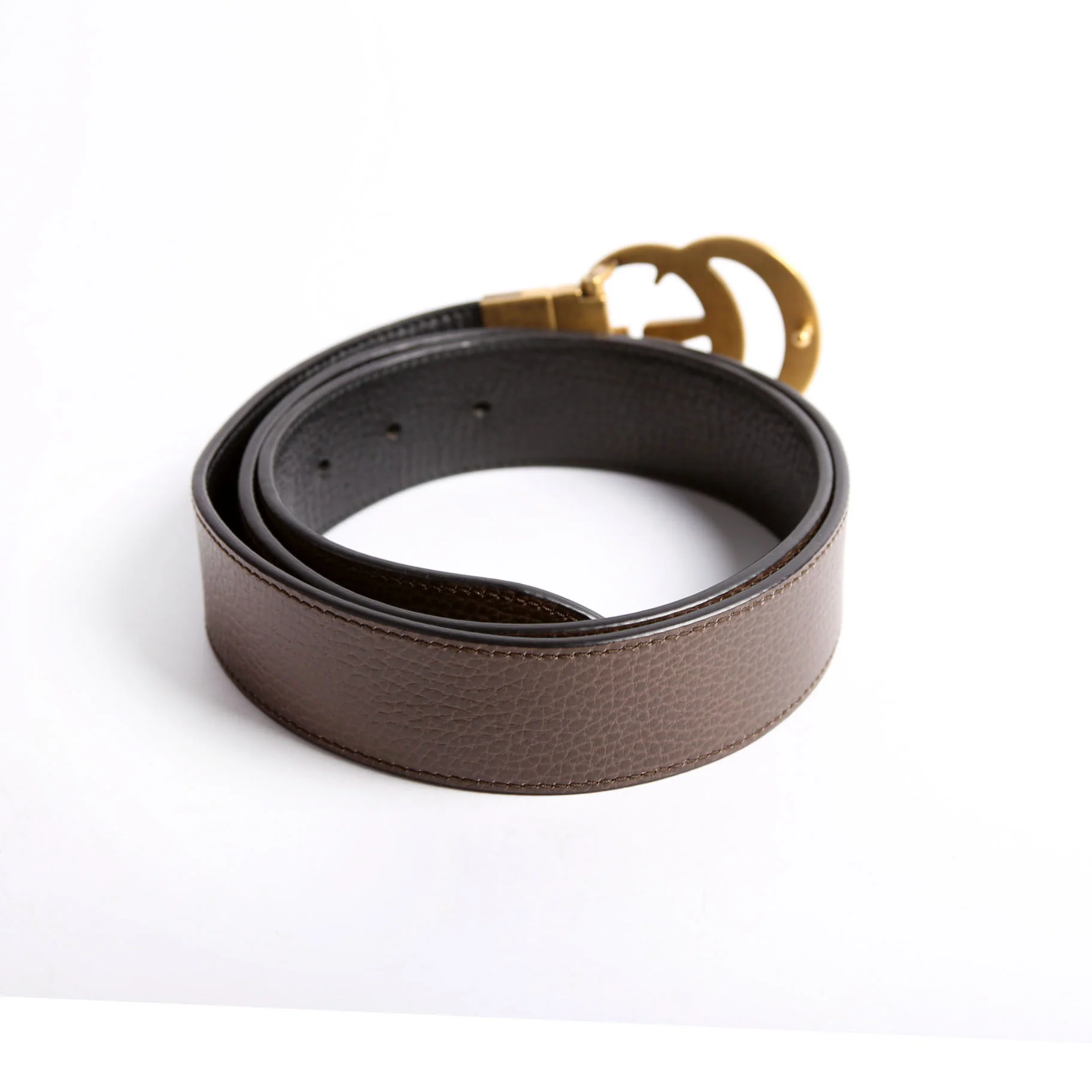627005 Marmont Reversible Leather Belt Size 100/40 Brown/Black - Image 3