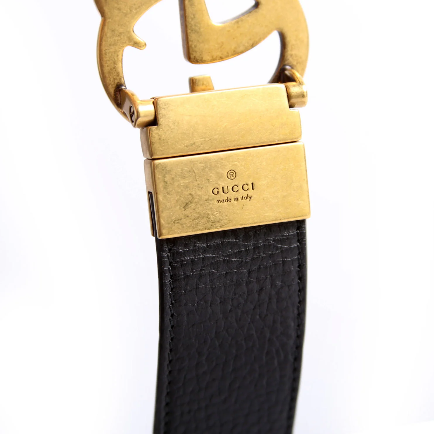 627005 Marmont Reversible Leather Belt Size 100/40 Brown/Black - Image 5
