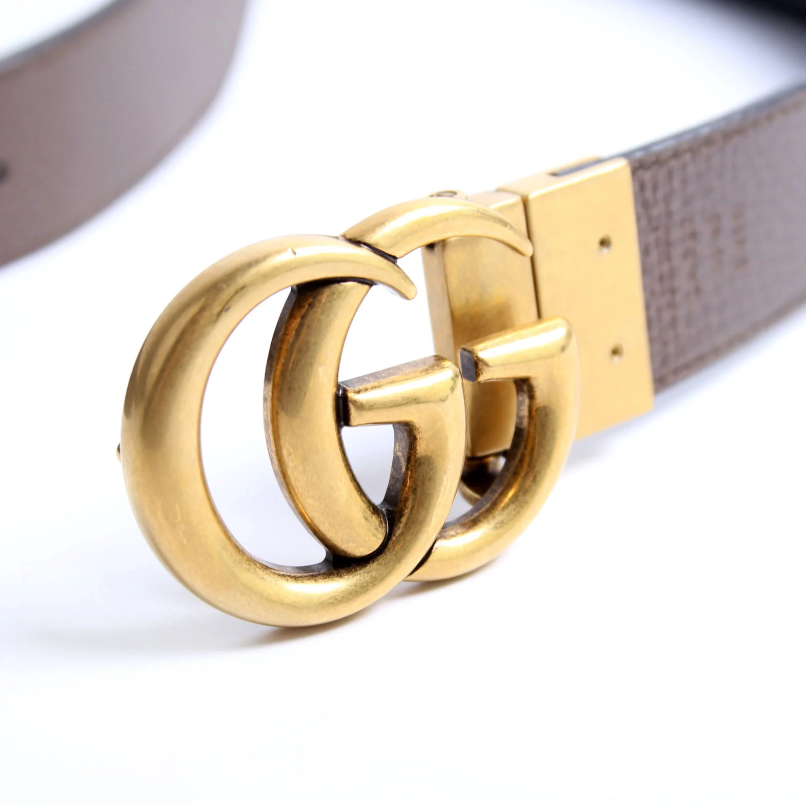 627005 Marmont Reversible Leather Belt Size 100/40 Brown/Black - Image 7