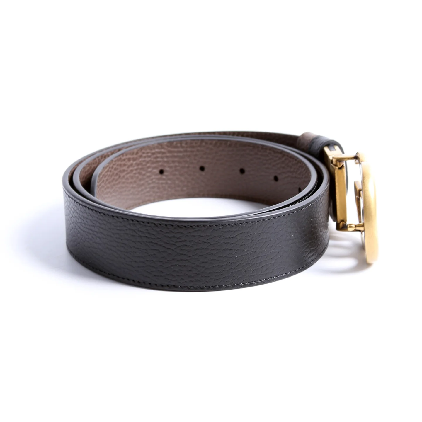 627055 Marmont Reversible Leather Belt Size 100/40 Black/Brown - Image 3