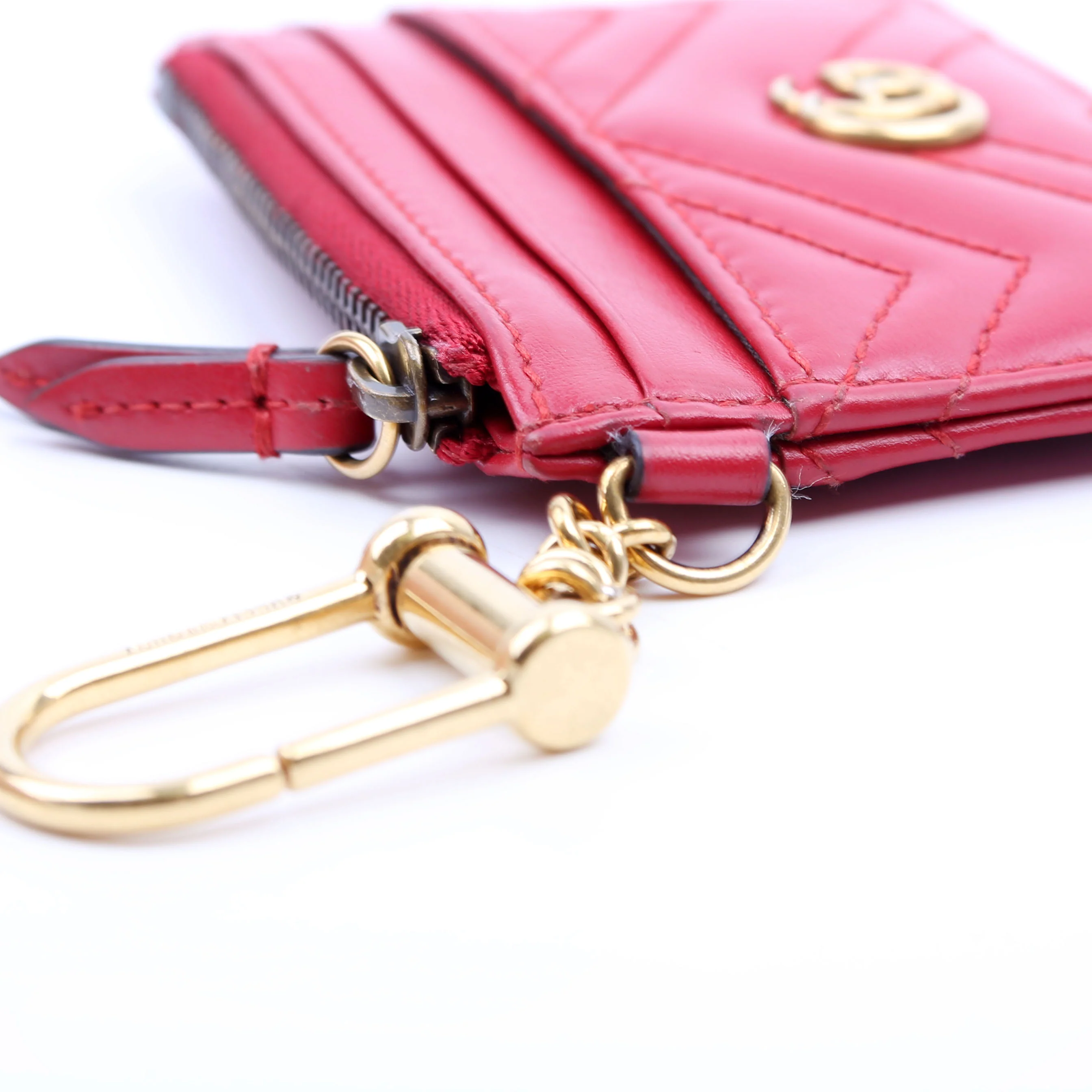 627064 Marmont Keychain Wallet Red - Image 9