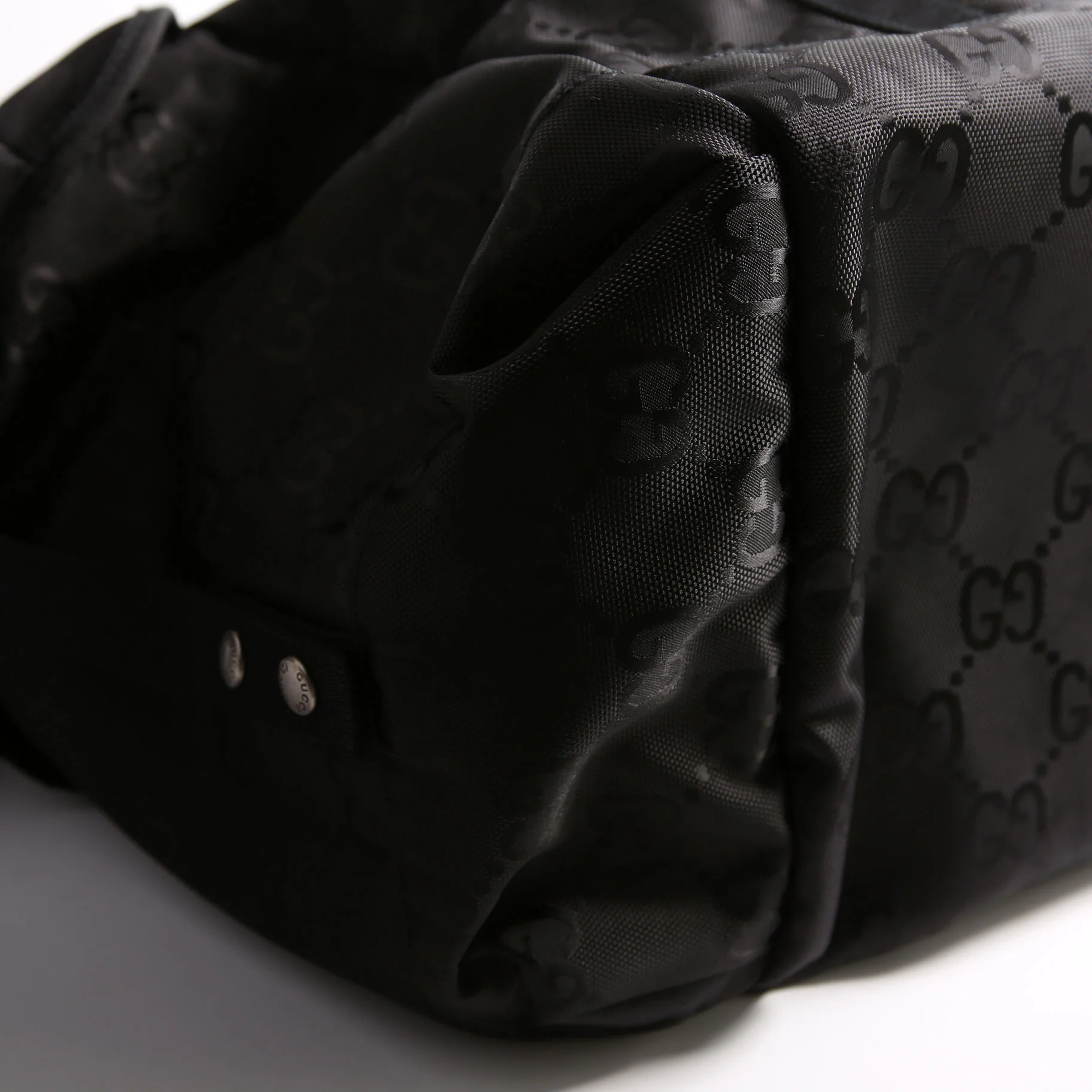 630350 GG Nylon Off The Grid Duffle Bag Black - Image 4
