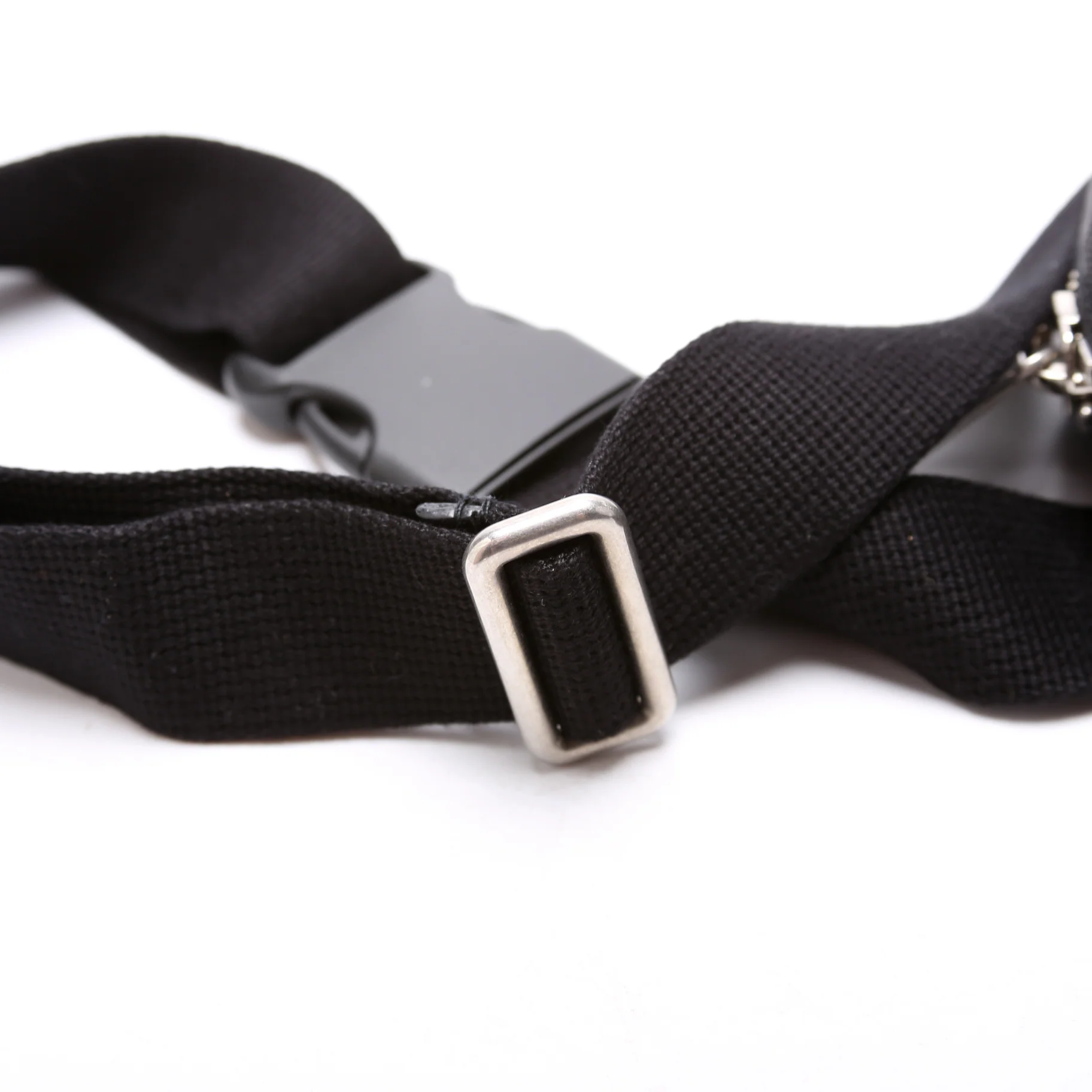 631341 Nylon Off the Grid Logo Belt Bag Black - Image 6