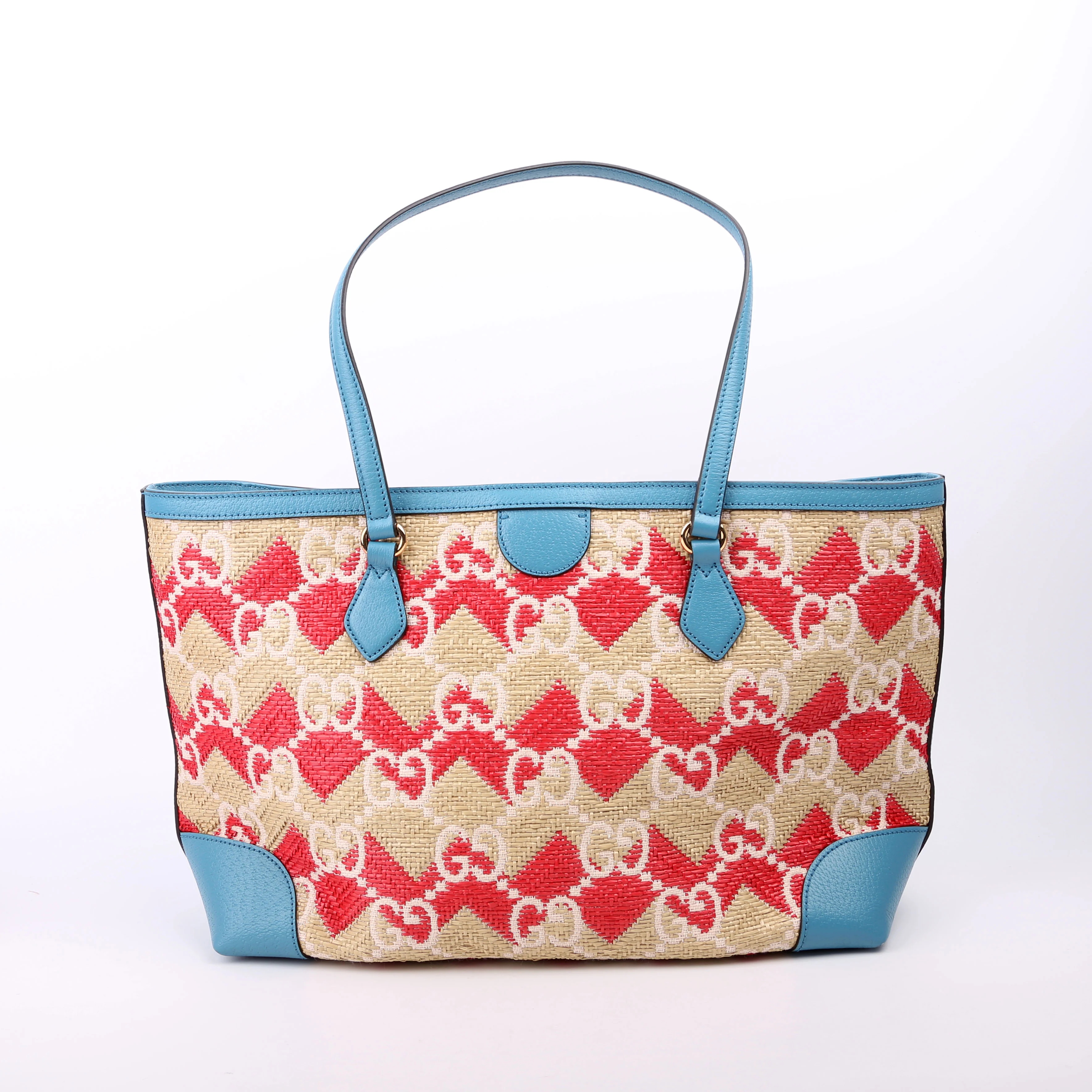 631685 GG Raffia Ophidia Tote - Image 3